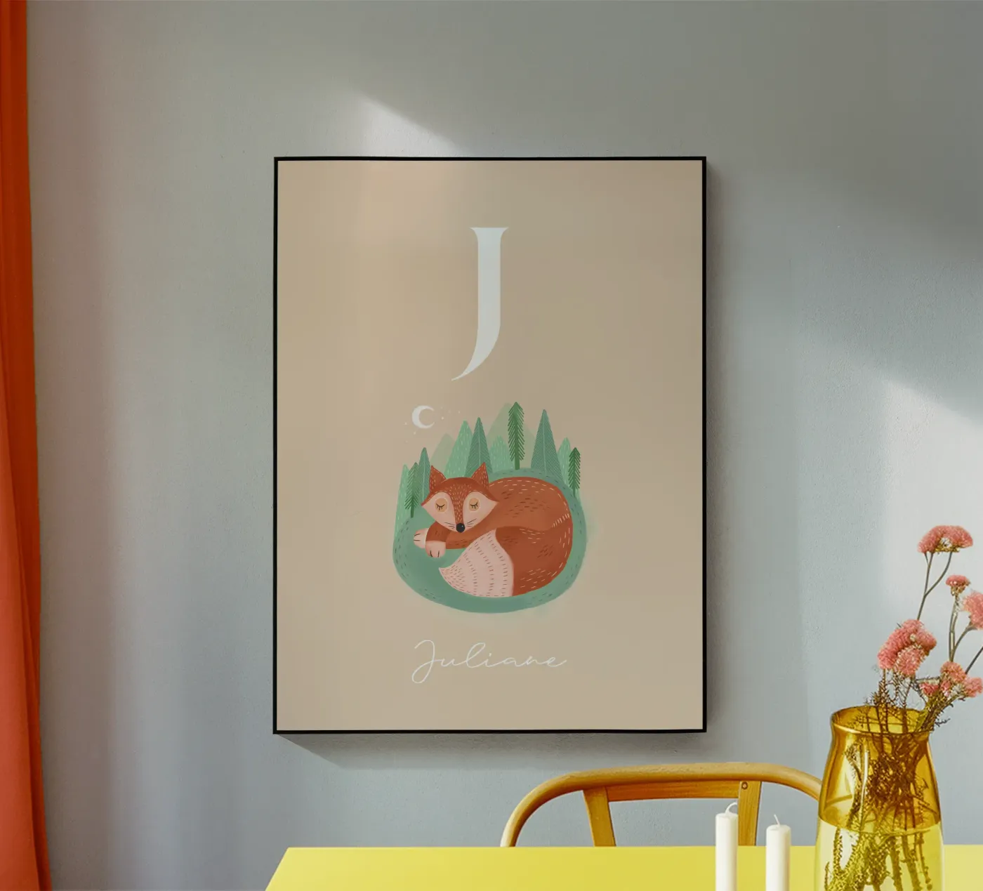 Initale mit Fuchs Acryl-Glas von mymia