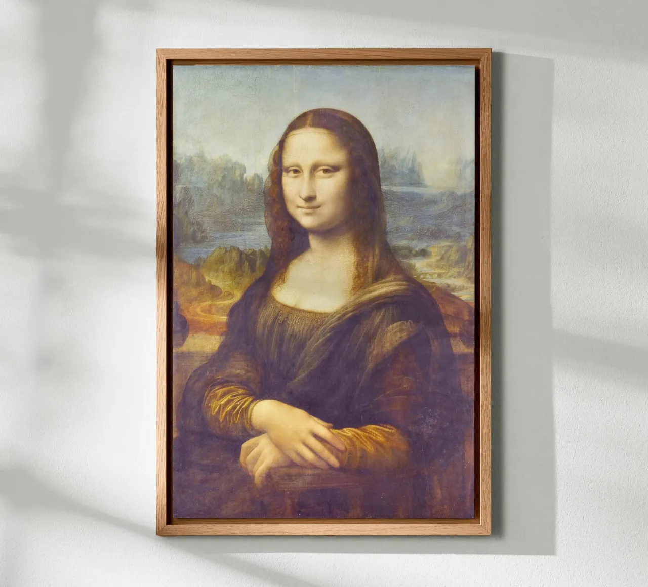 Mona Lisa by Leonardo da Vinci tela con Cornice a cassetta da Classic Art Prints