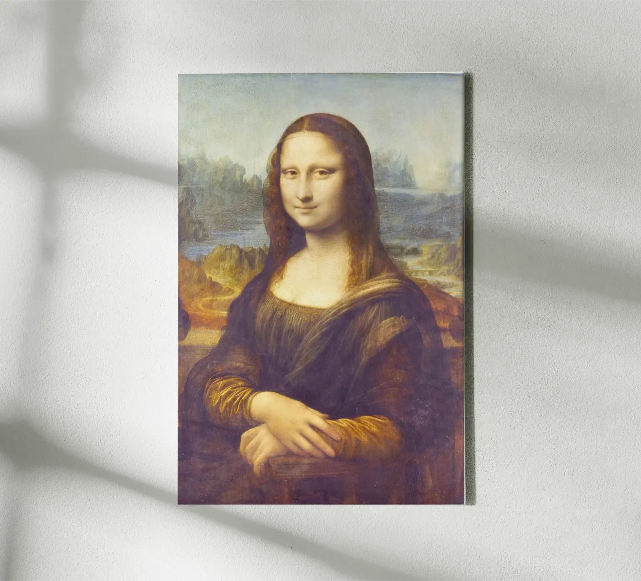 Mona Lisa by Leonardo da Vinci tela con Cornice a cassetta da Classic Art Prints
