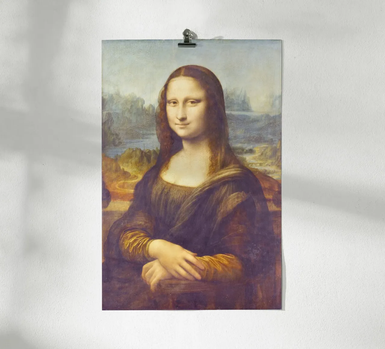Mona Lisa by Leonardo da Vinci poster con telaio in plastica da Classic Art Prints