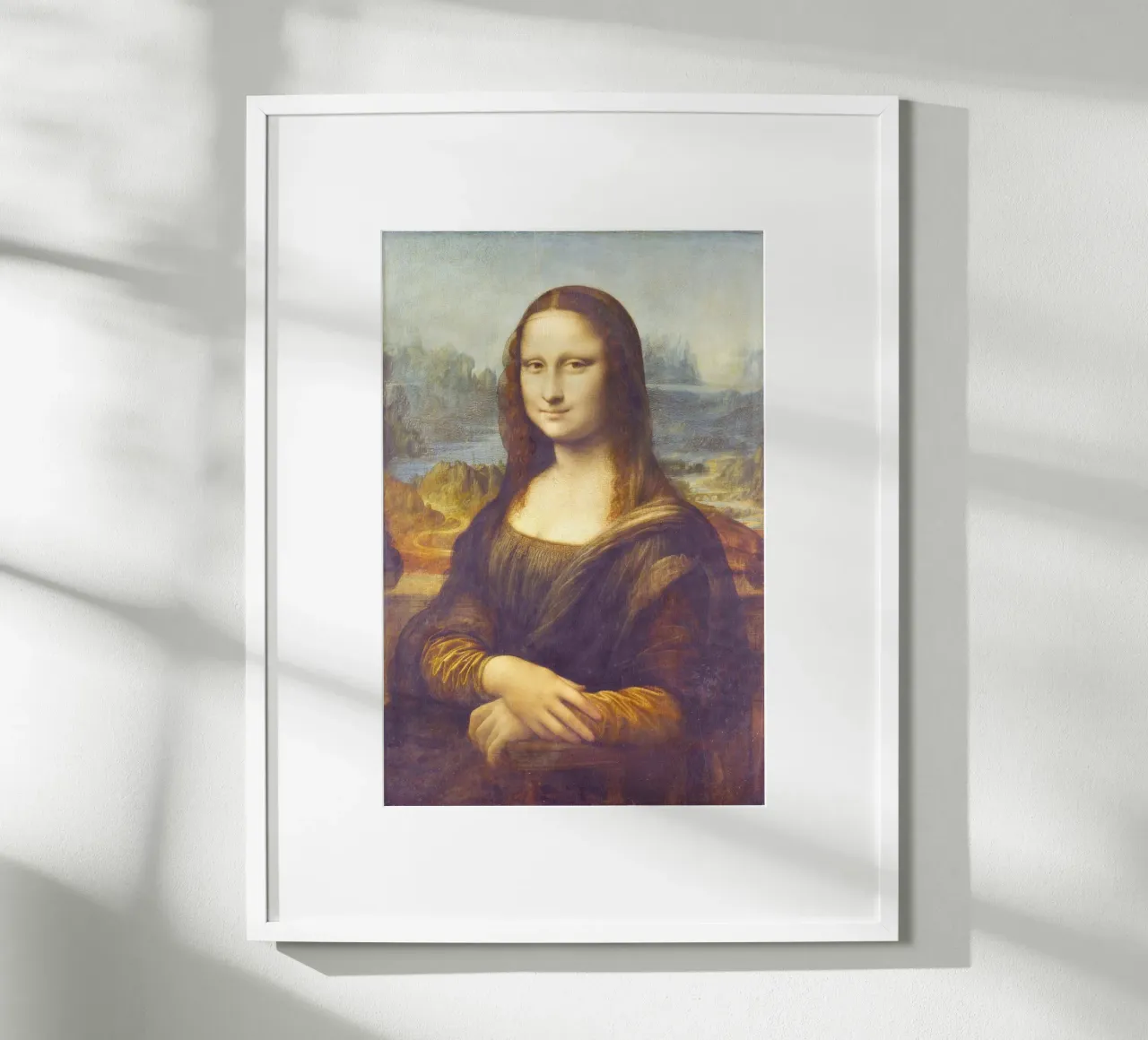 Mona Lisa by Leonardo da Vinci poster con telaio in plastica da Classic Art Prints