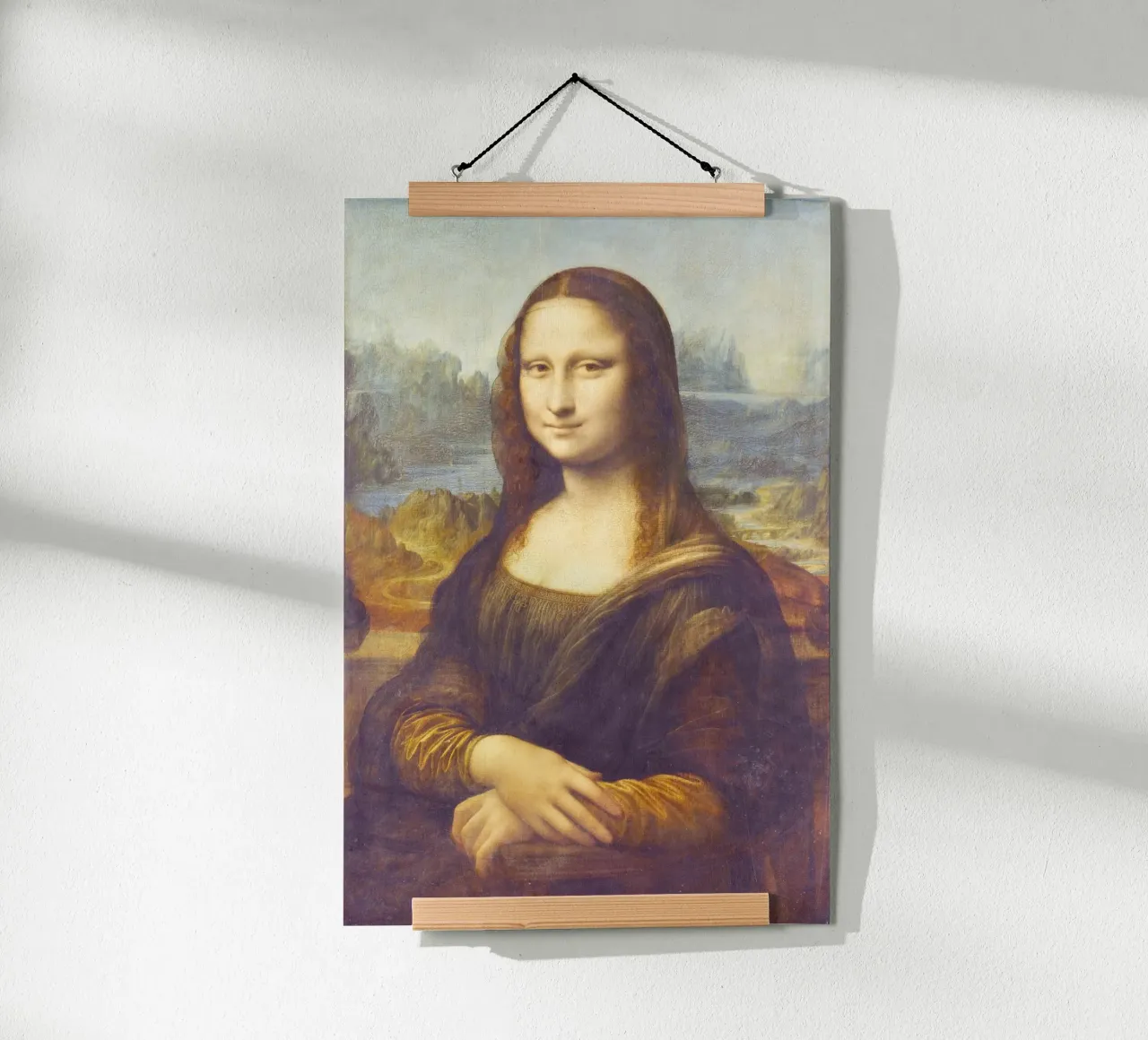 Mona Lisa by Leonardo da Vinci poster con telaio in plastica da Classic Art Prints