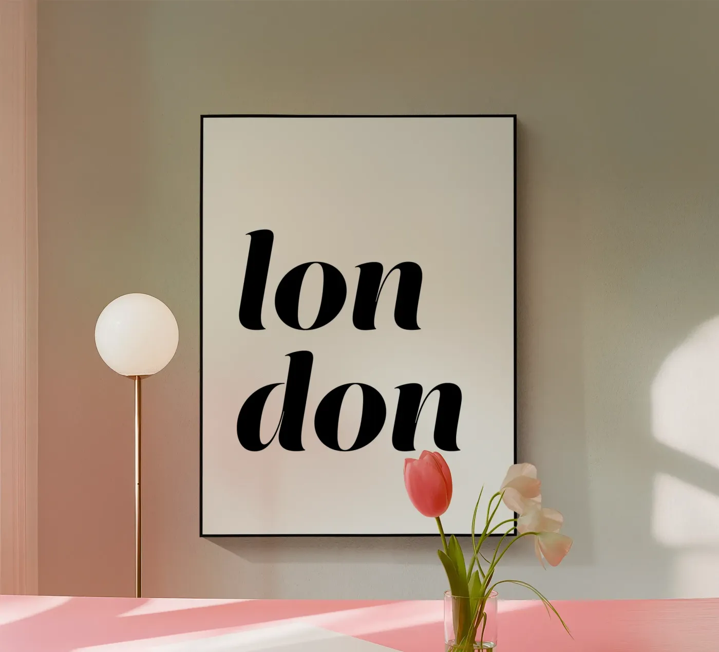 London 6 plexiglass da The Type Club Tokyo