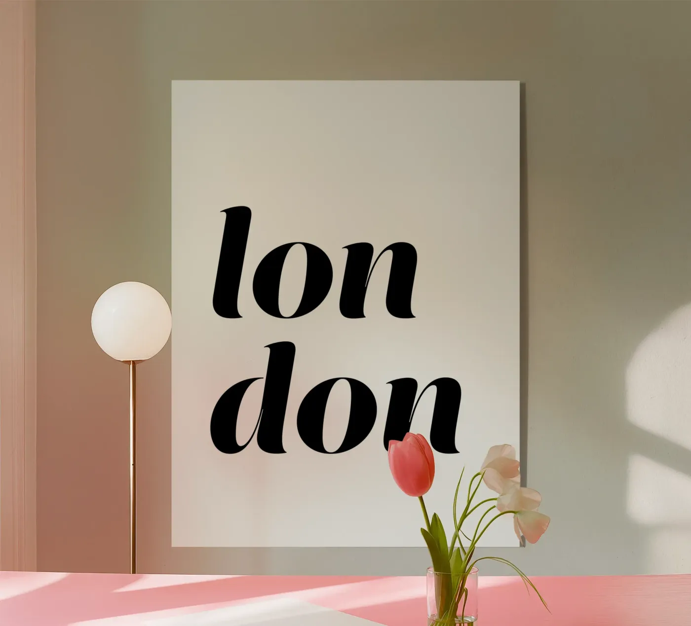 London 6 plexiglass da The Type Club Tokyo