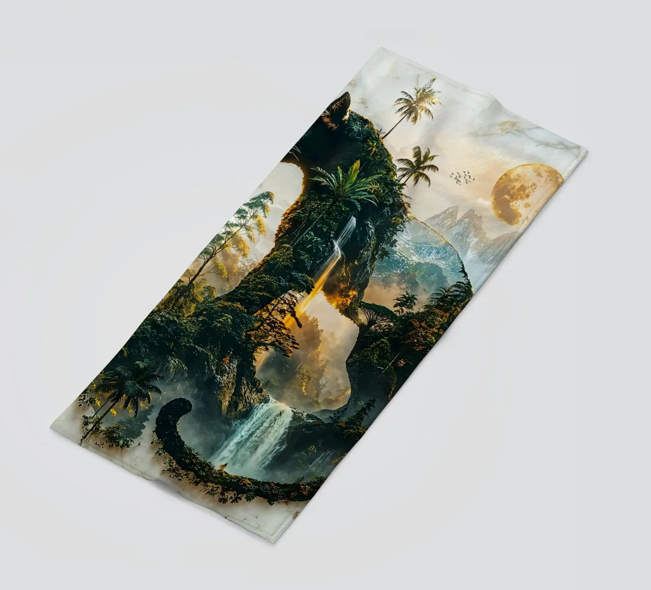 The Panther's Moonlit Domain telo mare da Pixaverse