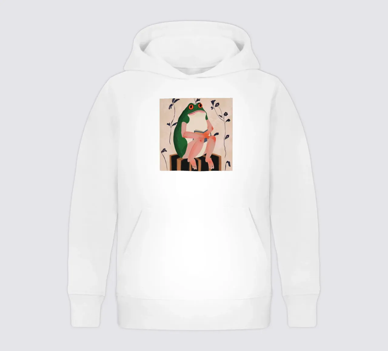 La rana de los libros sudadera con capucha para niño de ArtsySesta