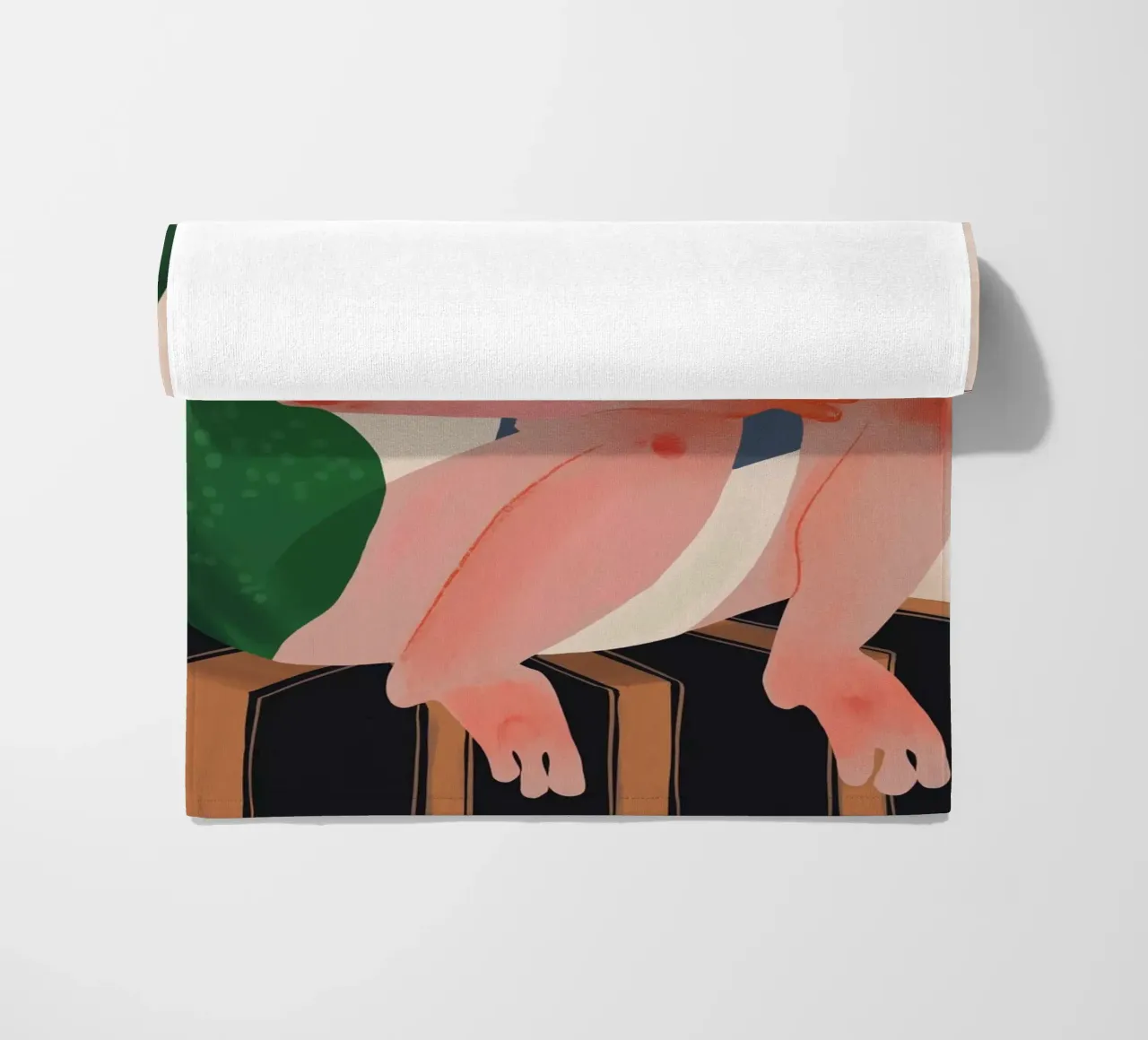 The Bookish Frog beach towel by ArtsySesta