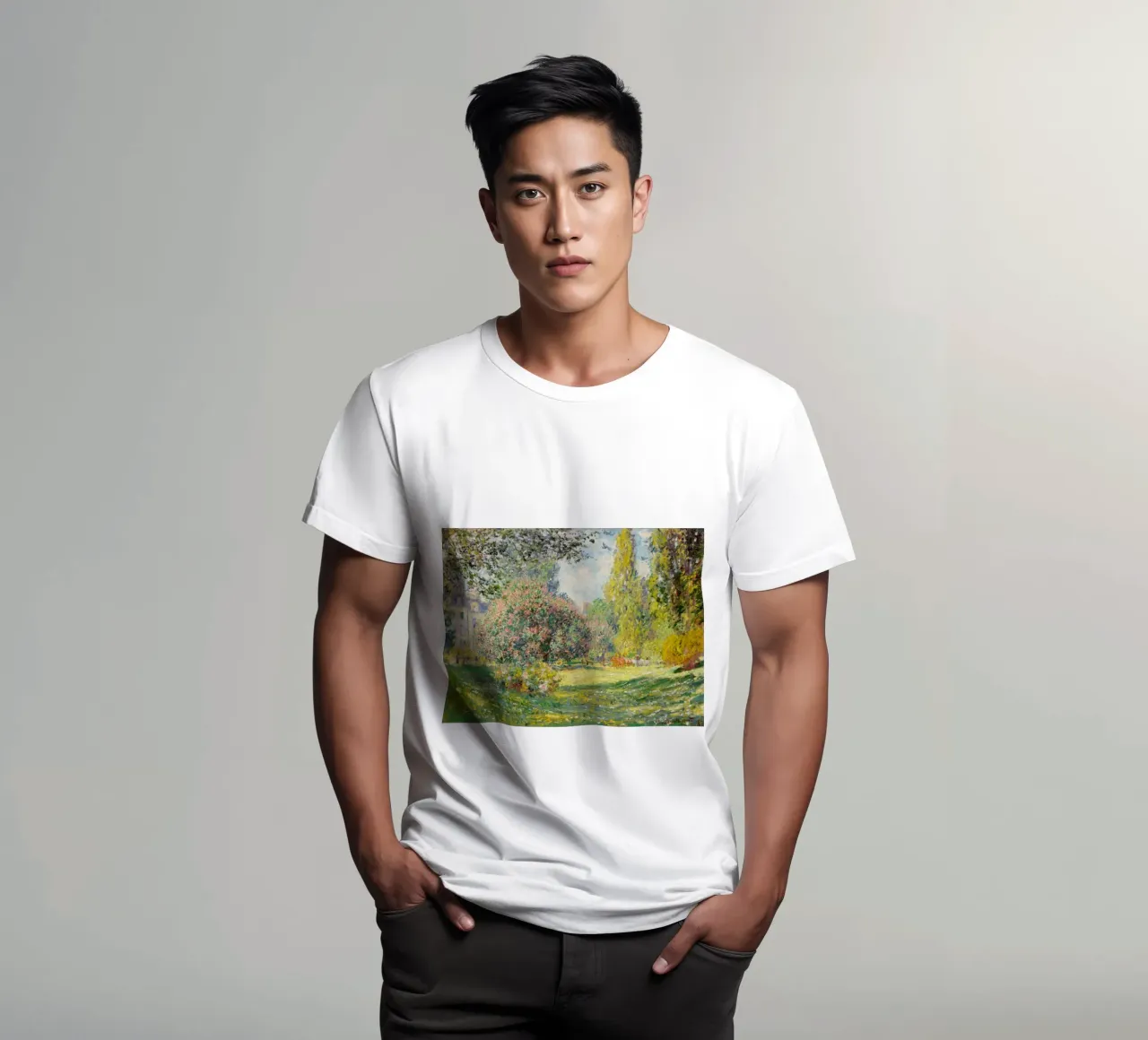 Il Parc Monceau (1876) di Claude Monet - t-shirt da Classic Art Prints