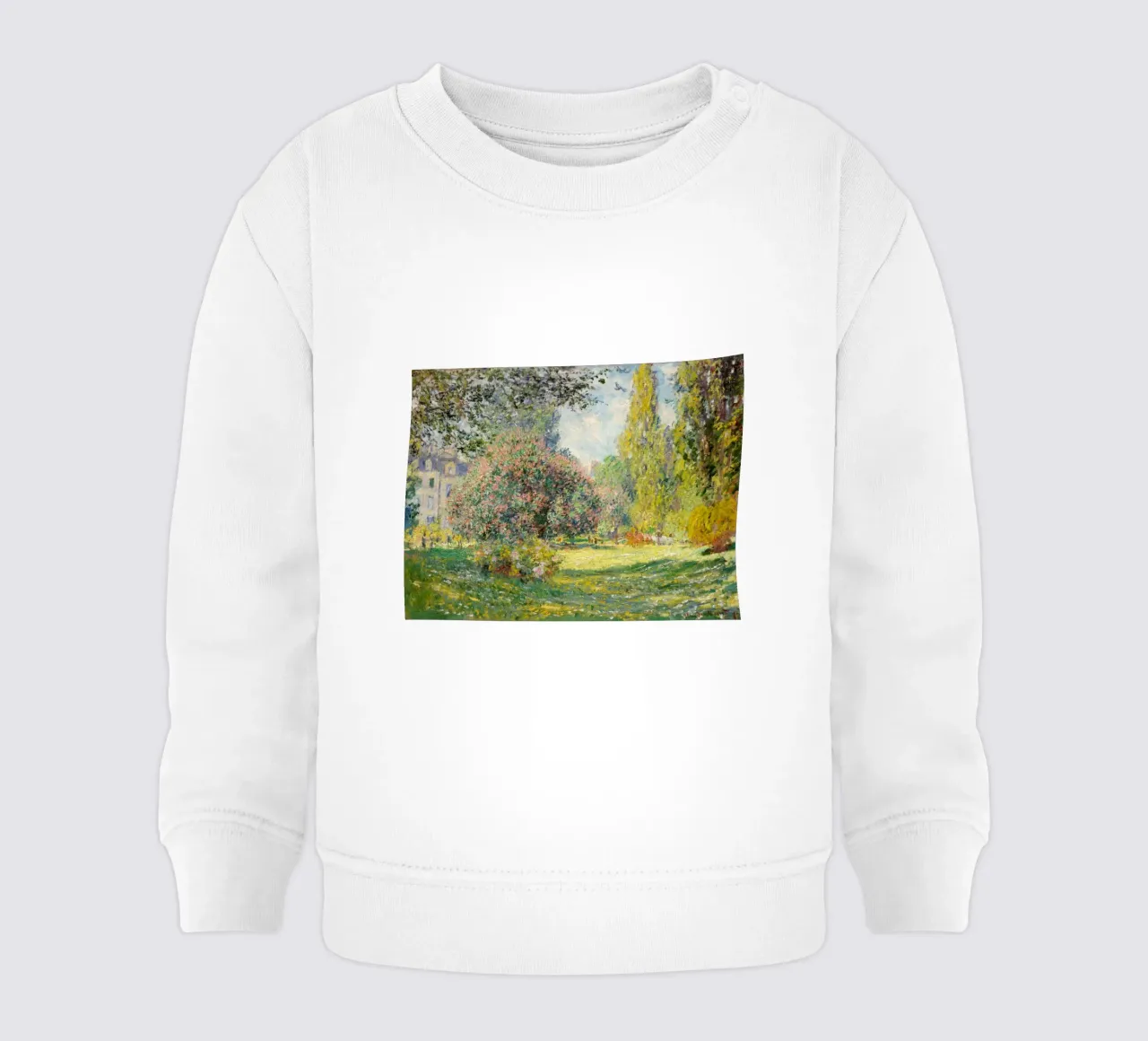 Il Parc Monceau (1876) di Claude Monet - felpa neonato da Classic Art Prints