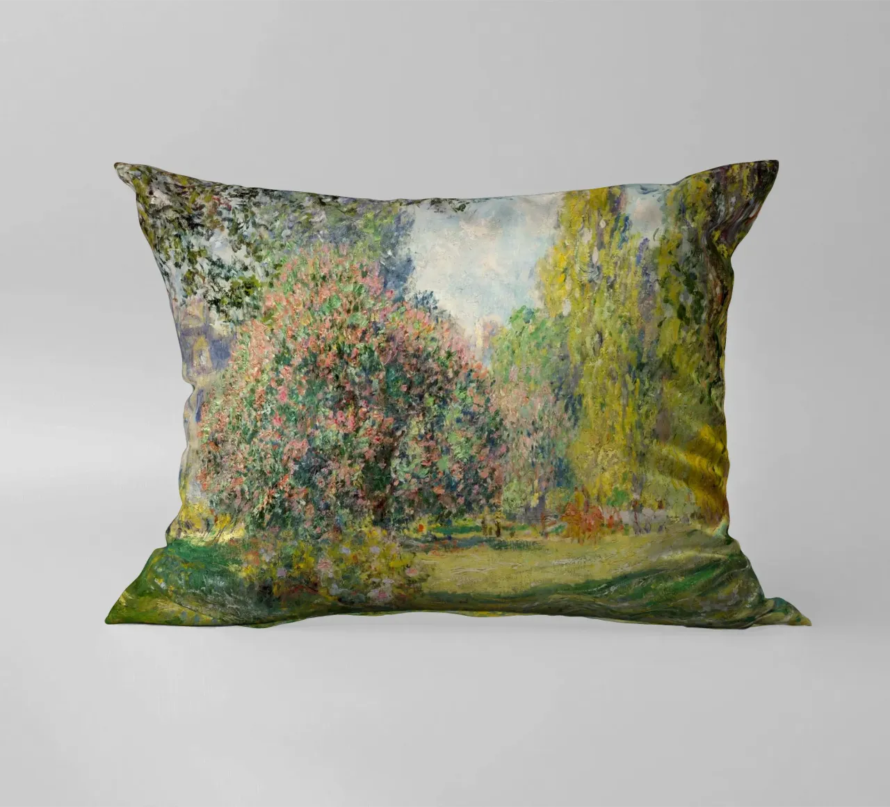 Il Parc Monceau (1876) di Claude Monet - cuscino da Classic Art Prints