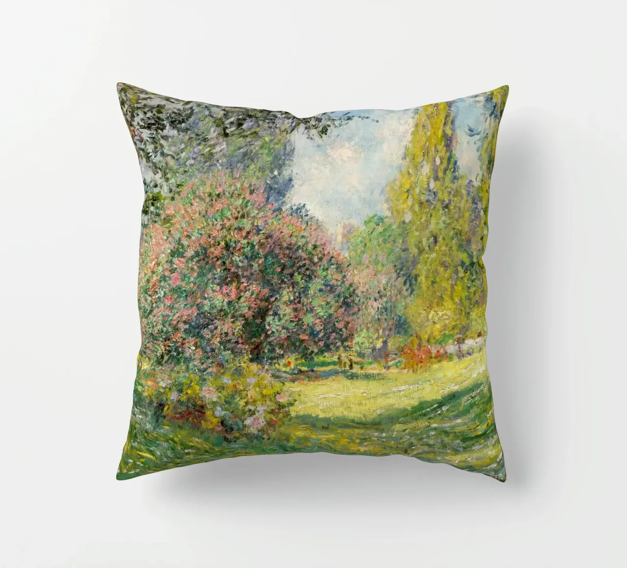 Il Parc Monceau (1876) di Claude Monet - cuscino da Classic Art Prints