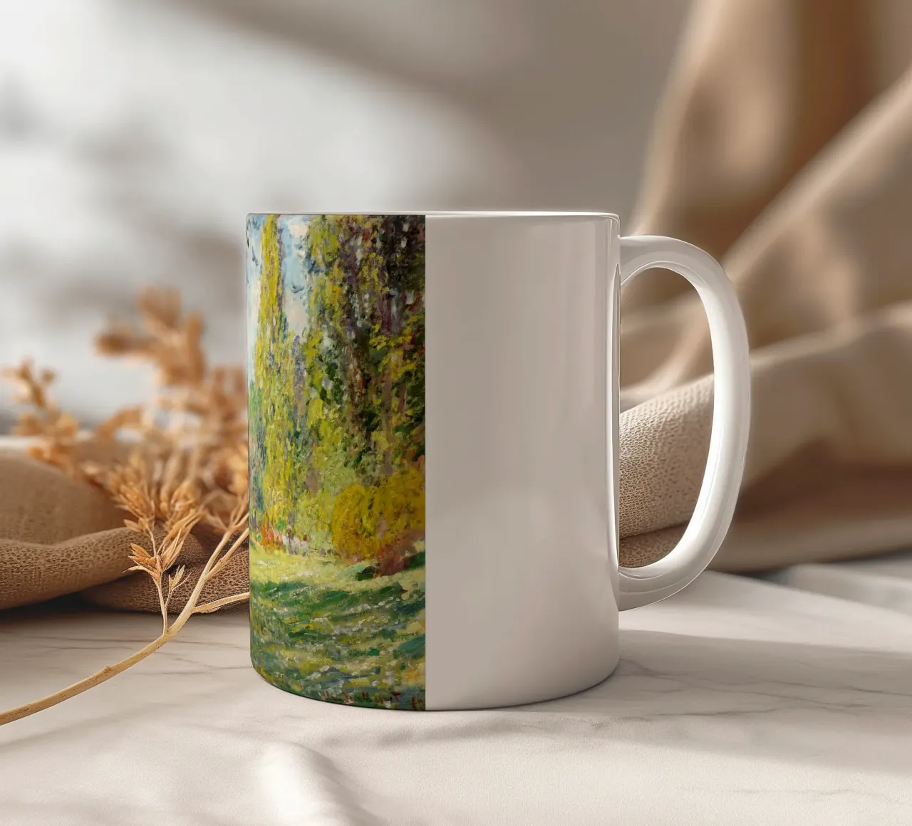 Il Parc Monceau (1876) di Claude Monet - tazza in ceramica da Classic Art Prints