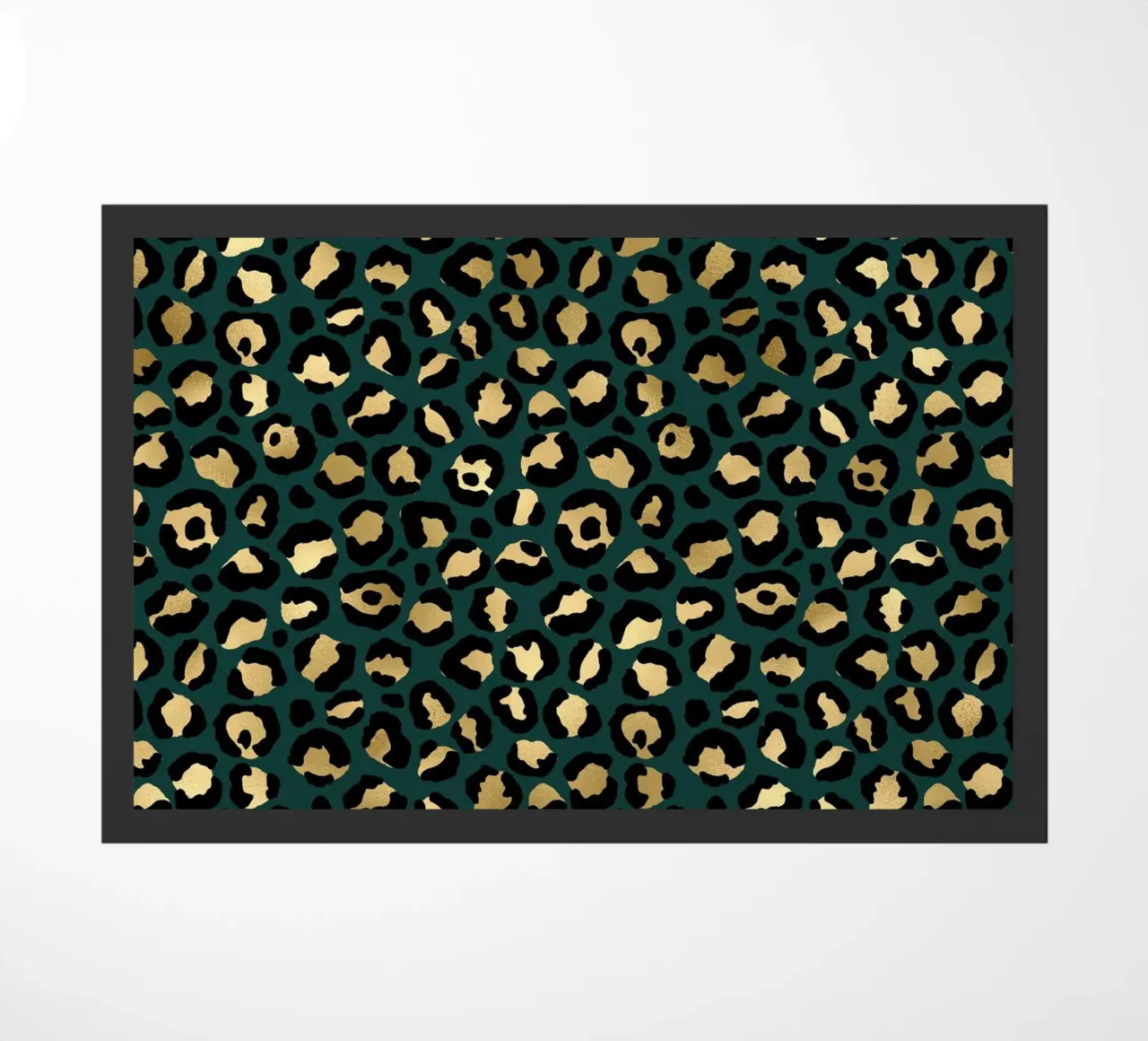 Verde, nero e oro Modello animale 1 zerbino da Yaso Design Animal