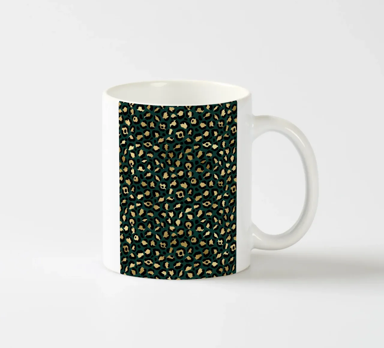 Verde, nero e oro Modello animale 1 tazza in ceramica da Yaso Design Animal