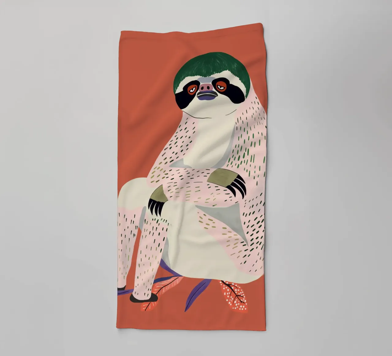 Just Slothin' Around towel by ArtsySesta