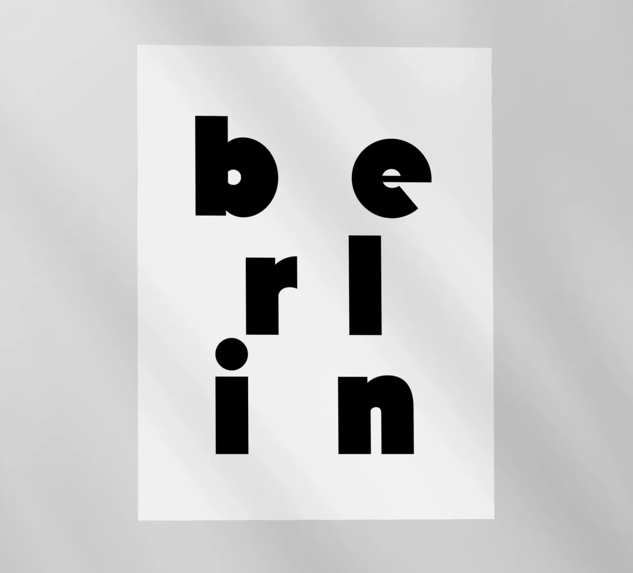 Berlin 2 pellicola backlit da The Type Club Tokyo