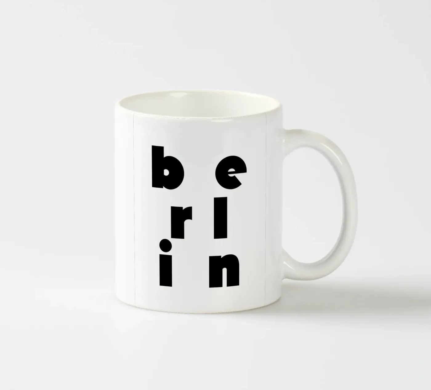 Berlin 2 ceramic mug by The Type Club Tokyo