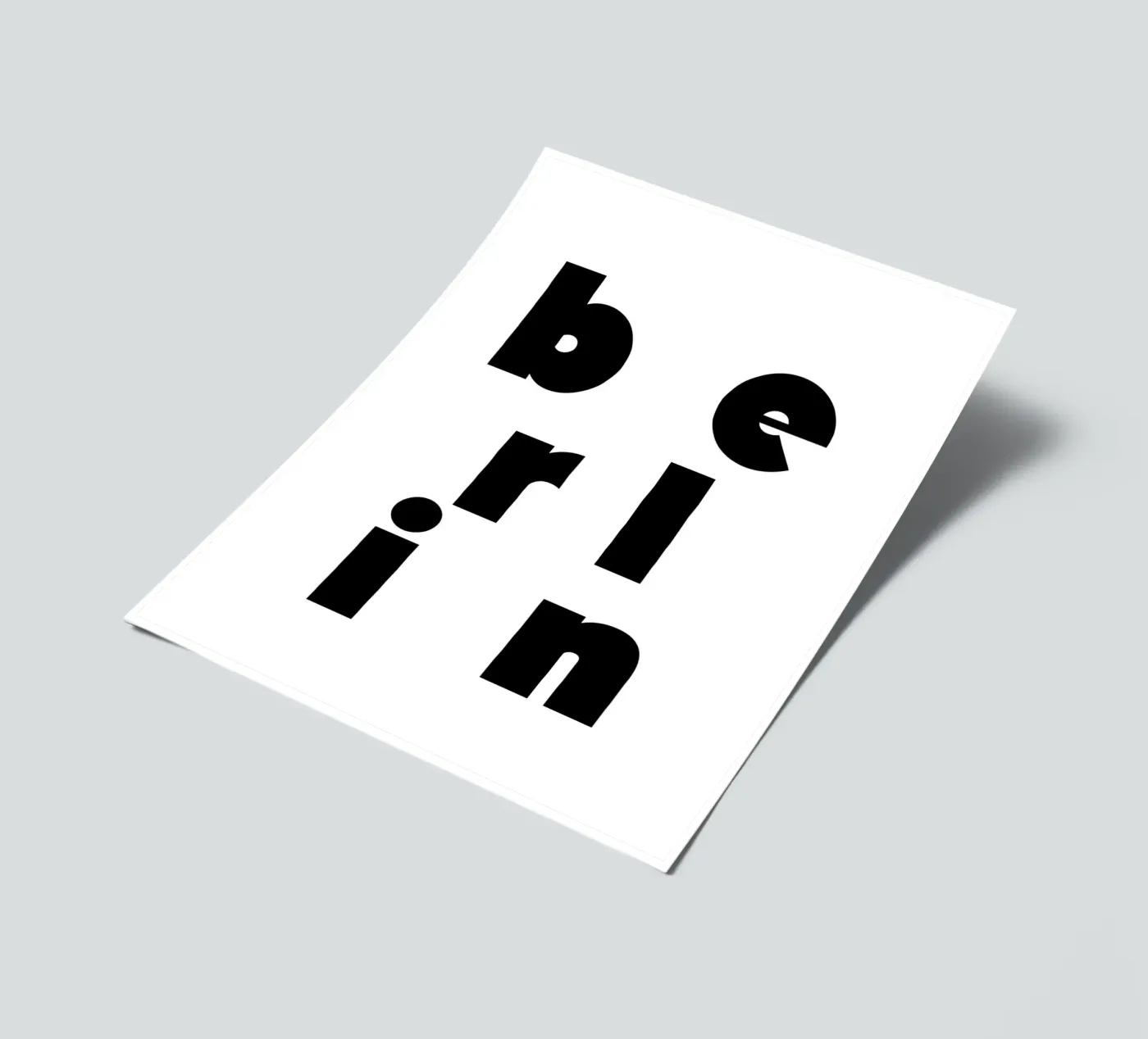 Berlin 2 sticker sheet by The Type Club Tokyo