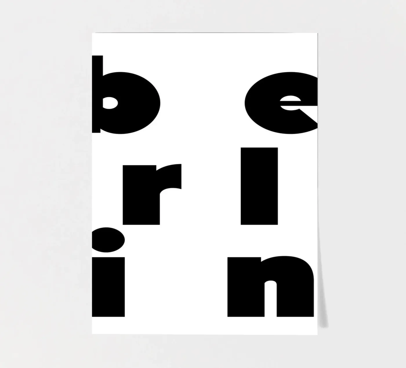Berlin 2 sticker sheet by The Type Club Tokyo