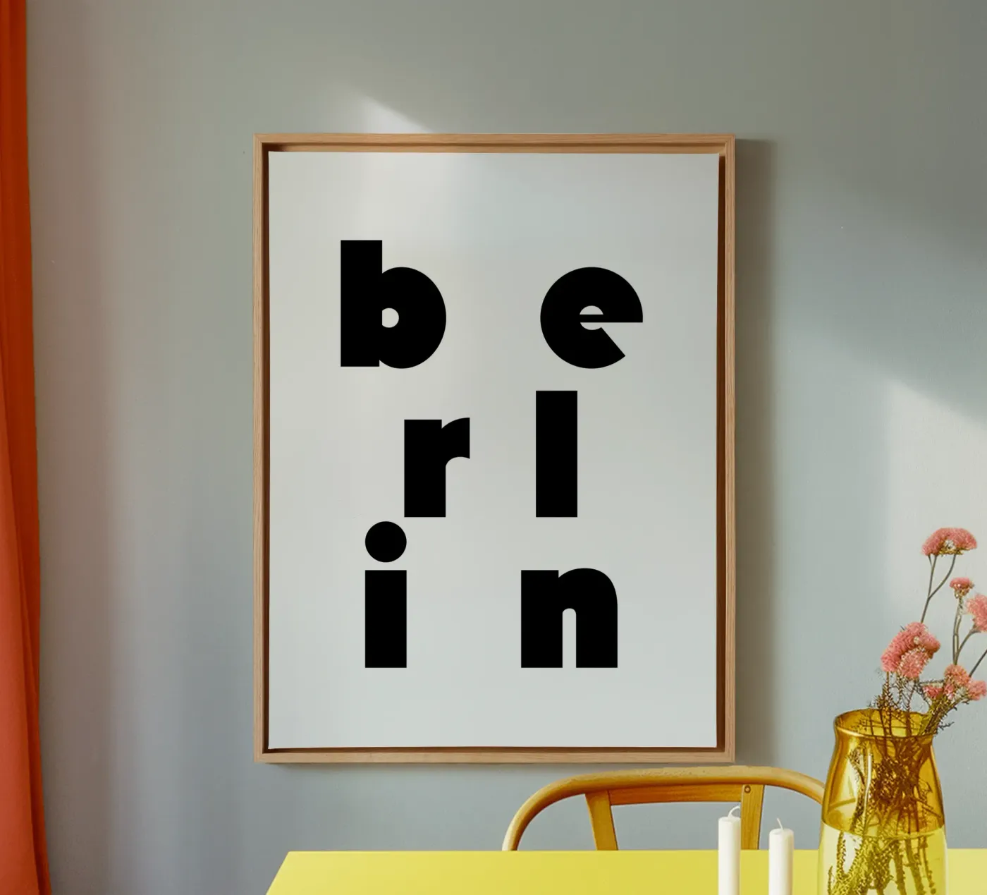 Berlin 2 canvas van The Type Club Tokyo