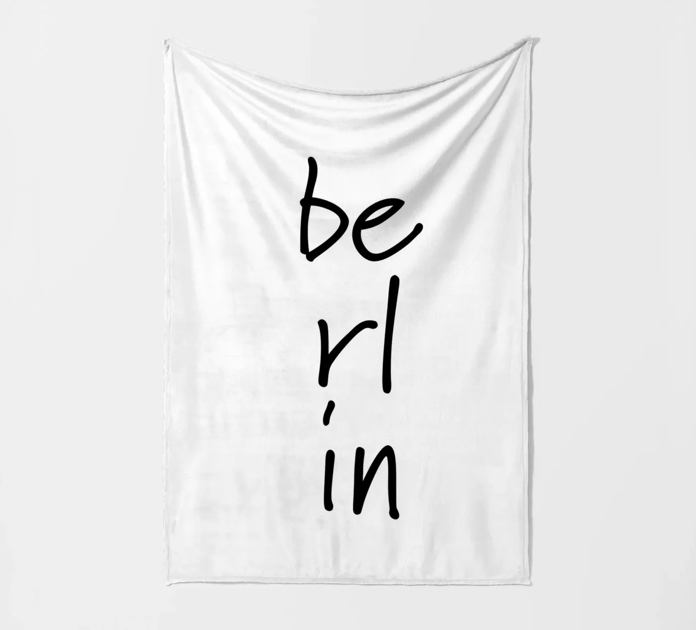 Berlin 3 fleece blanket by The Type Club Tokyo