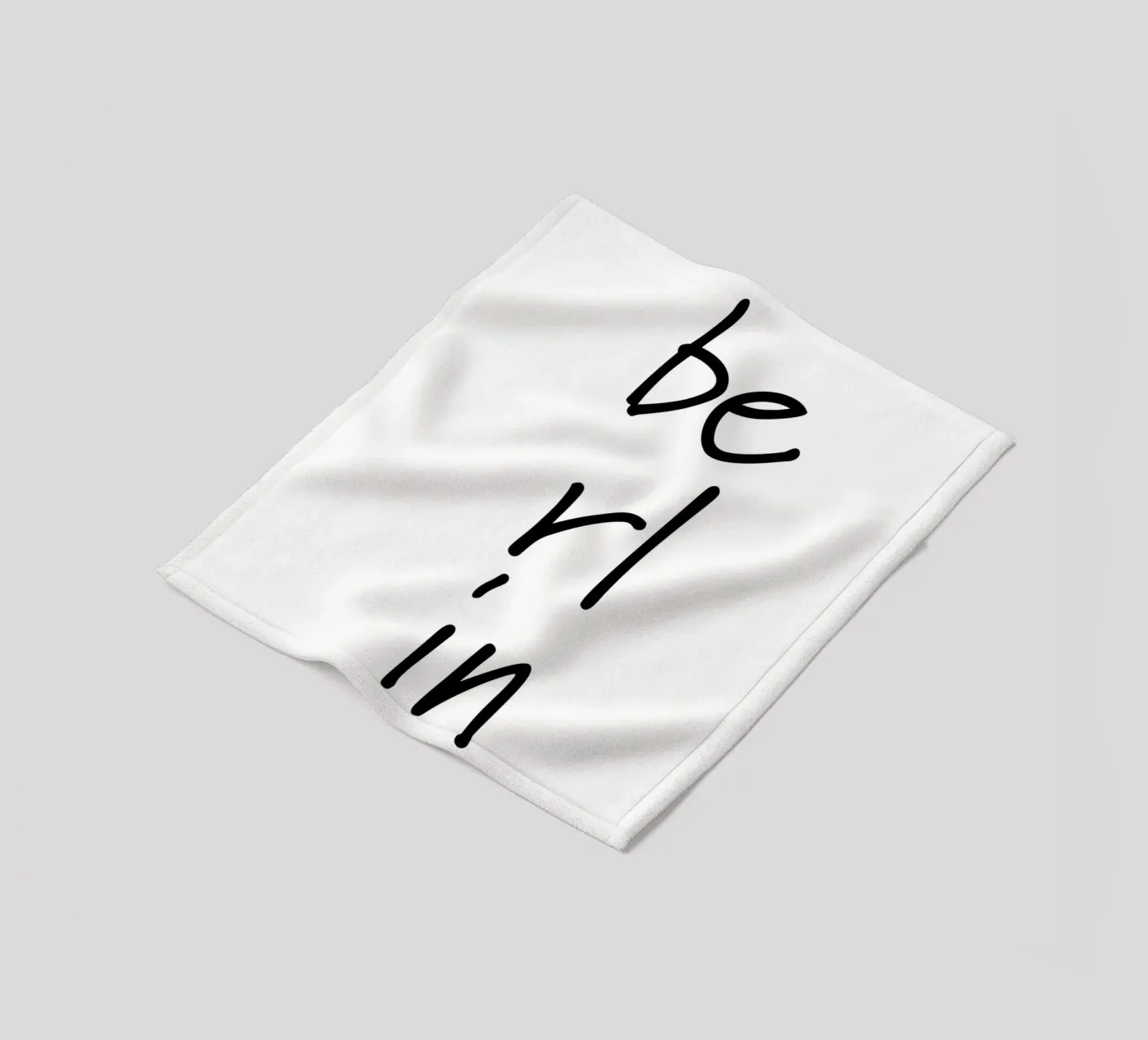 Berlin 3 fleece blanket by The Type Club Tokyo