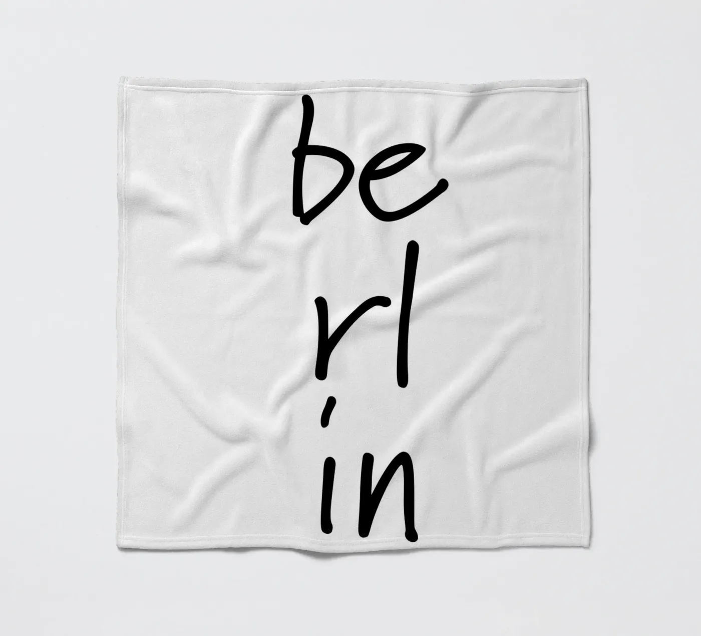 Berlin 3 fleece blanket by The Type Club Tokyo