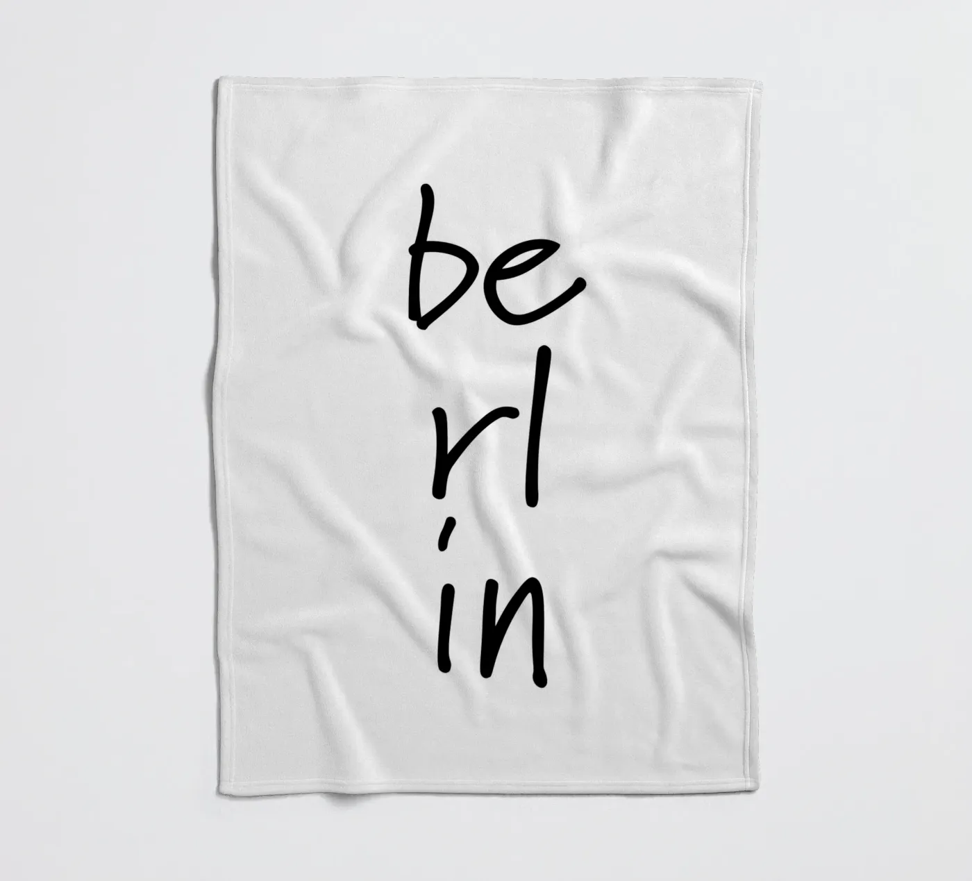 Berlin 3 fleece blanket by The Type Club Tokyo