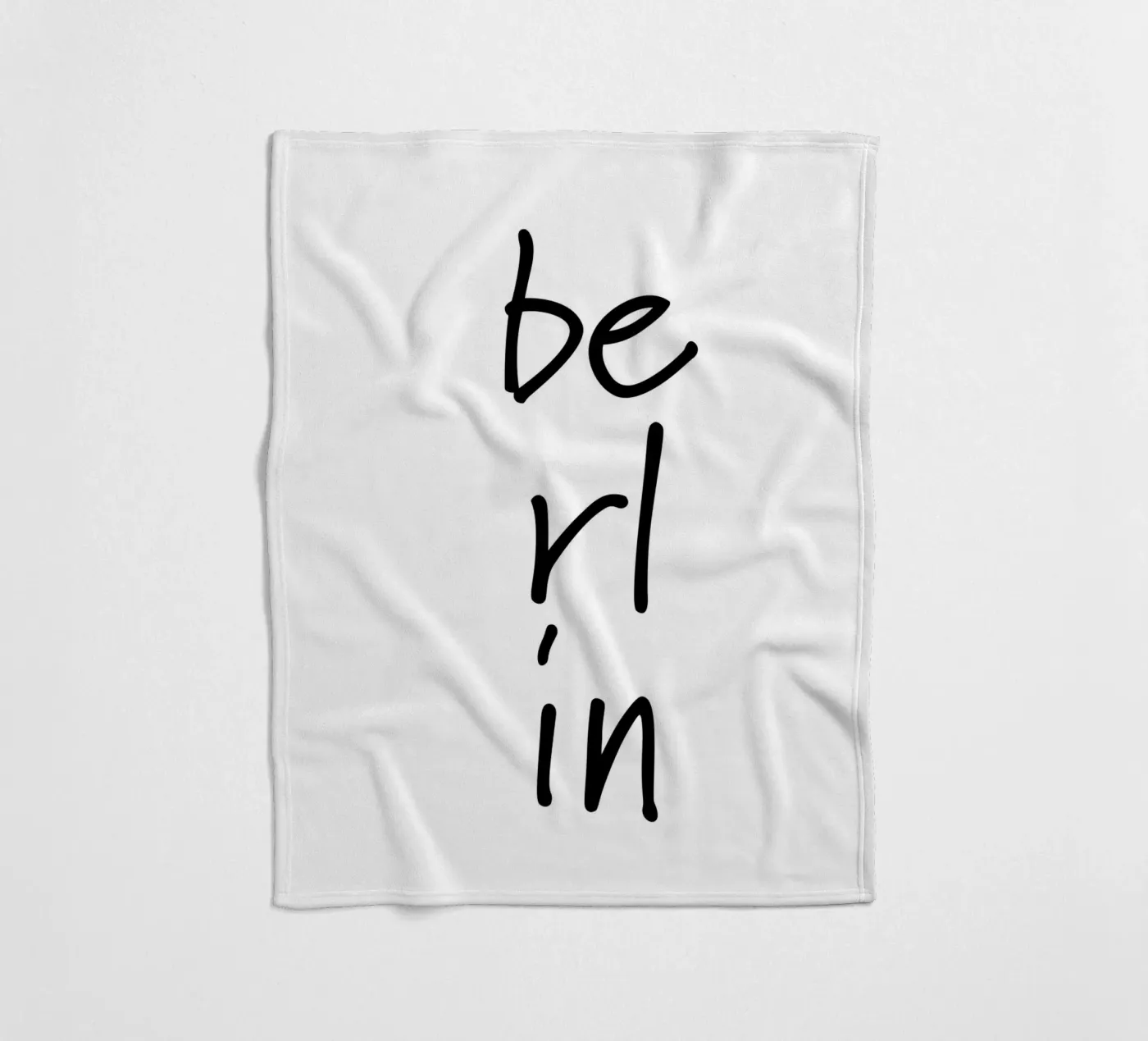 Berlin 3 fleece blanket by The Type Club Tokyo