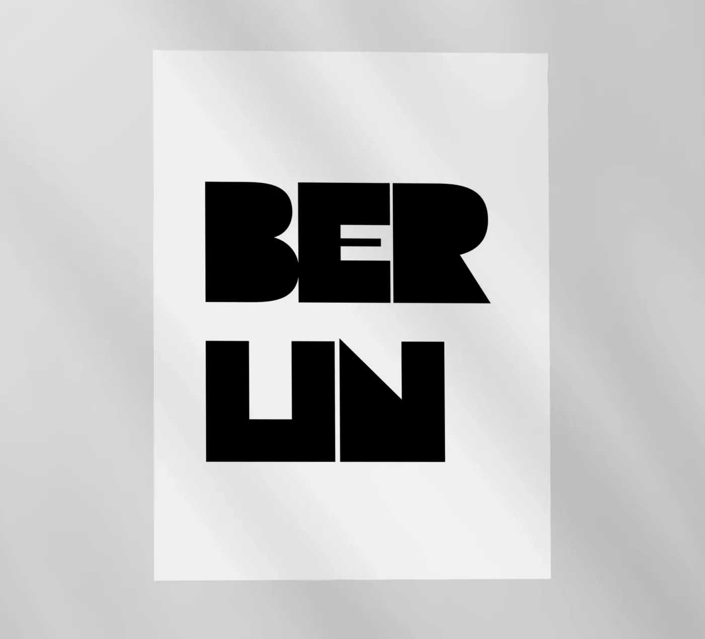 Berlin 4 pellicola backlit da The Type Club Tokyo