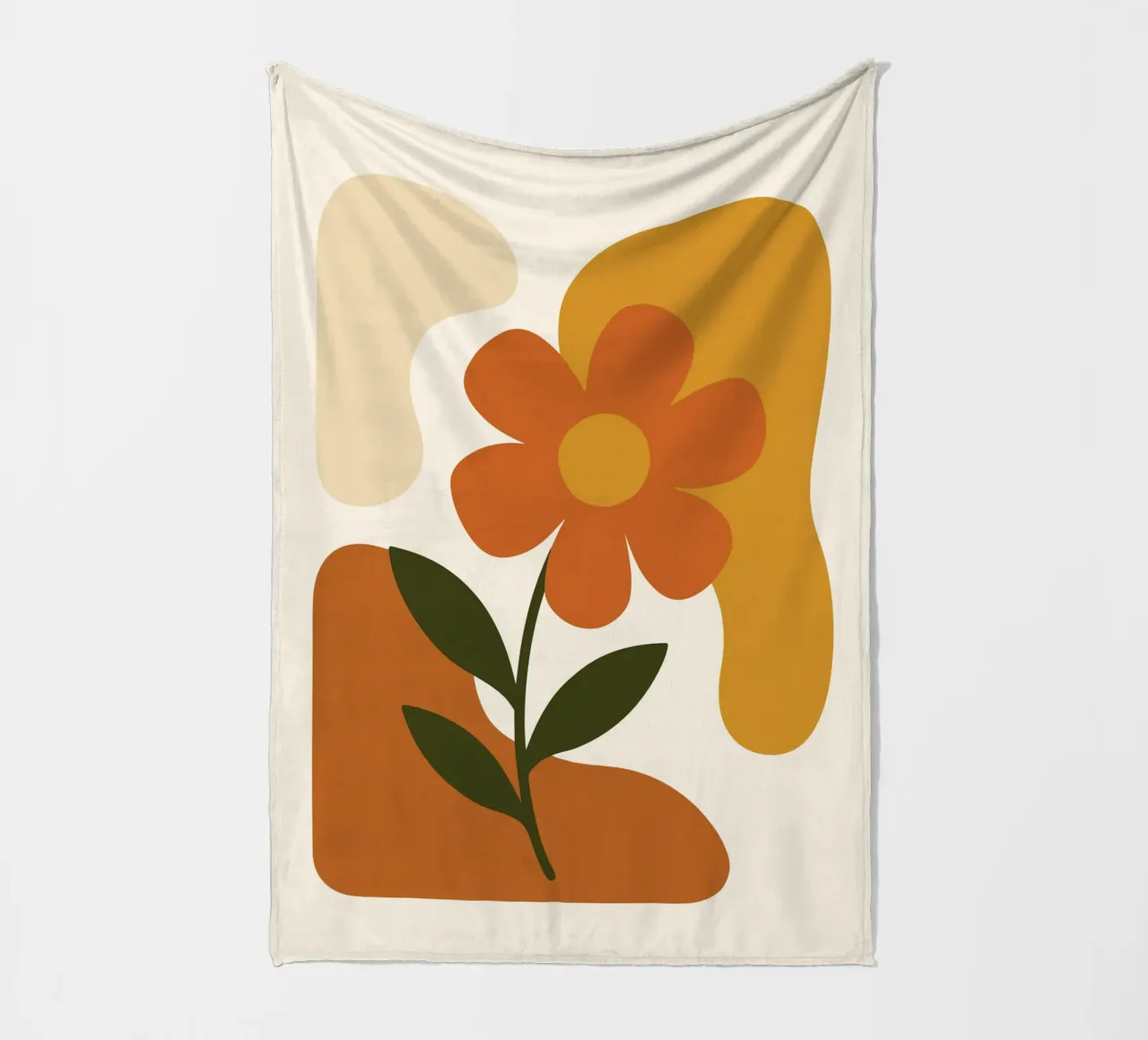 Abstract Botanical Silhouette coperta in pile da LisaArtes