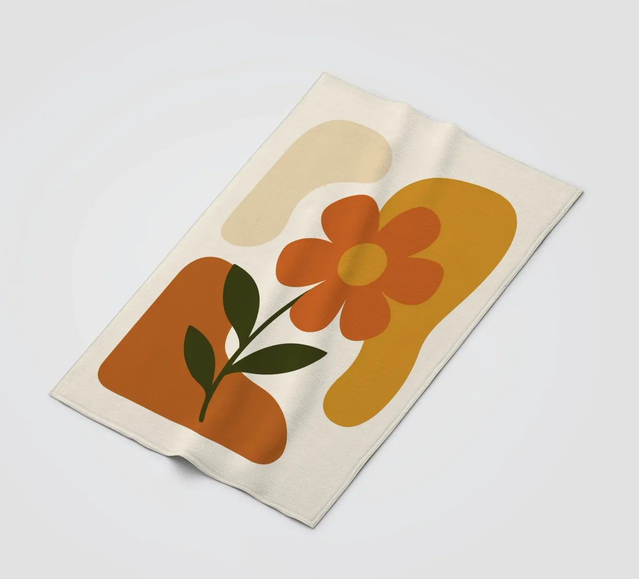 Abstract Botanical Silhouette coperta in pile da LisaArtes