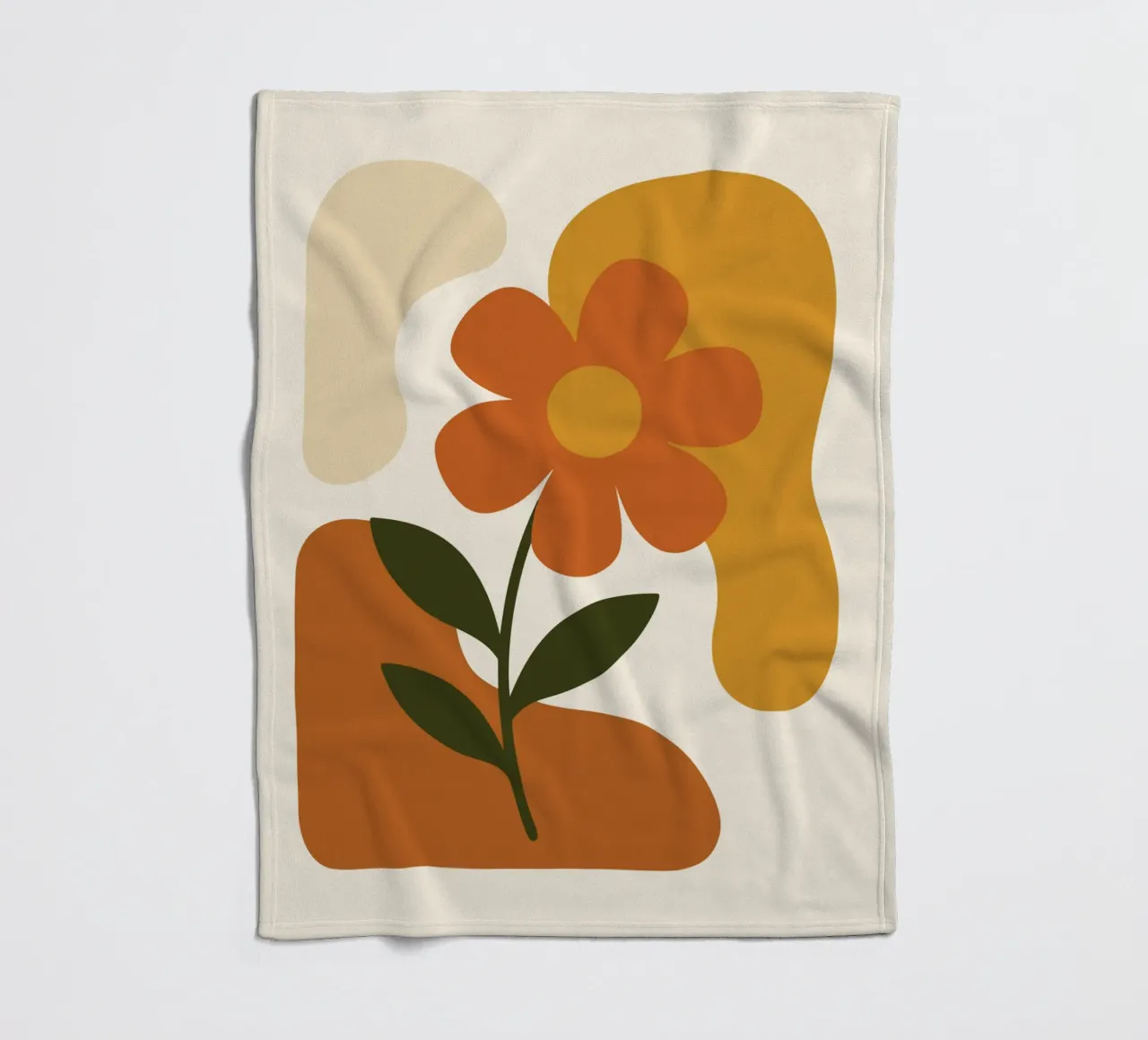 Abstract Botanical Silhouette coperta in pile da LisaArtes