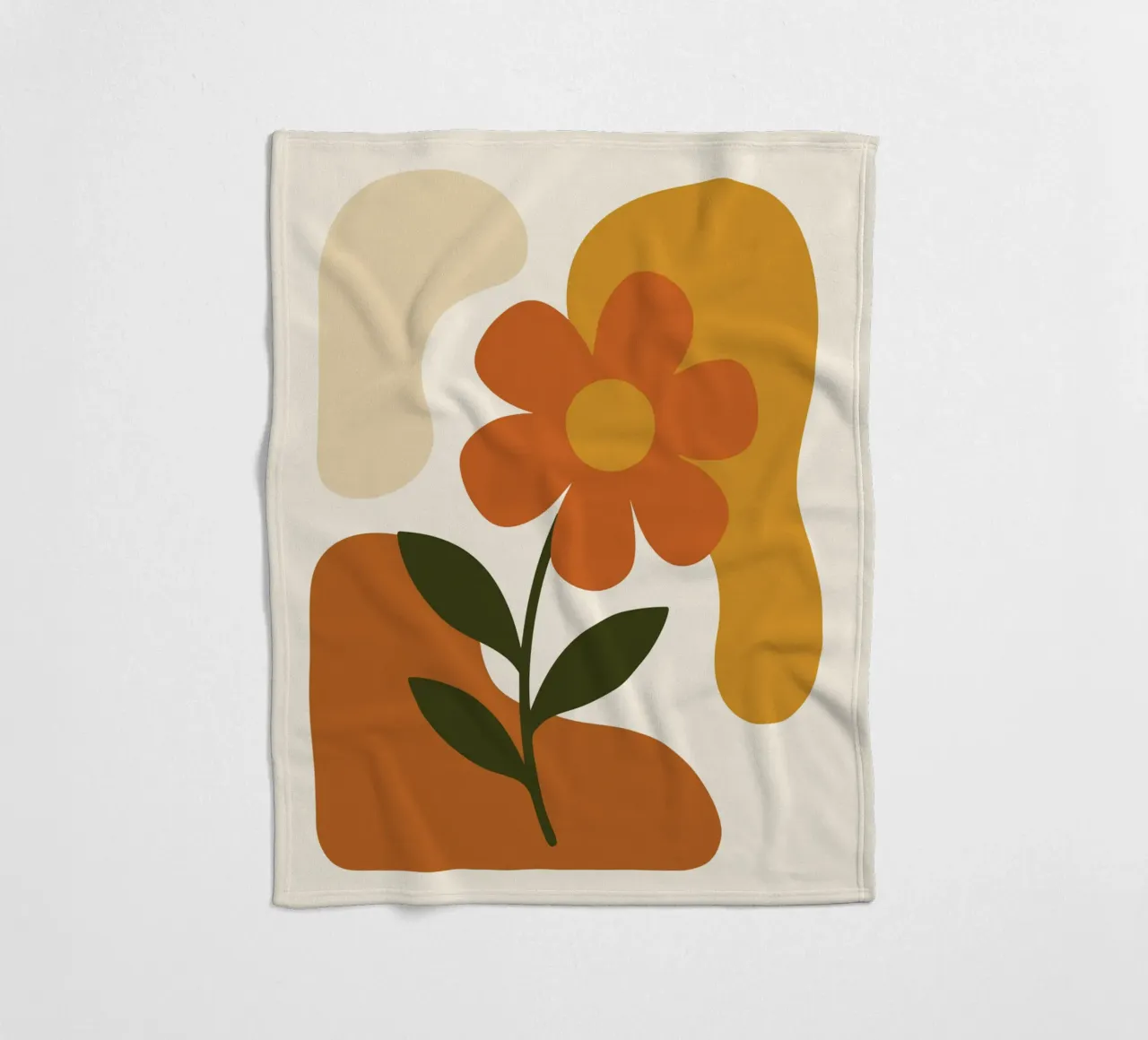 Abstract Botanical Silhouette coperta in pile da LisaArtes