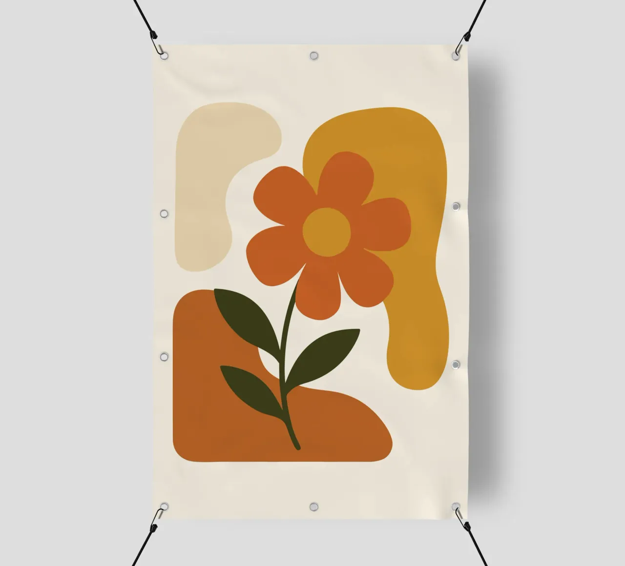 Abstract Botanical Silhouette telo in pvc da LisaArtes