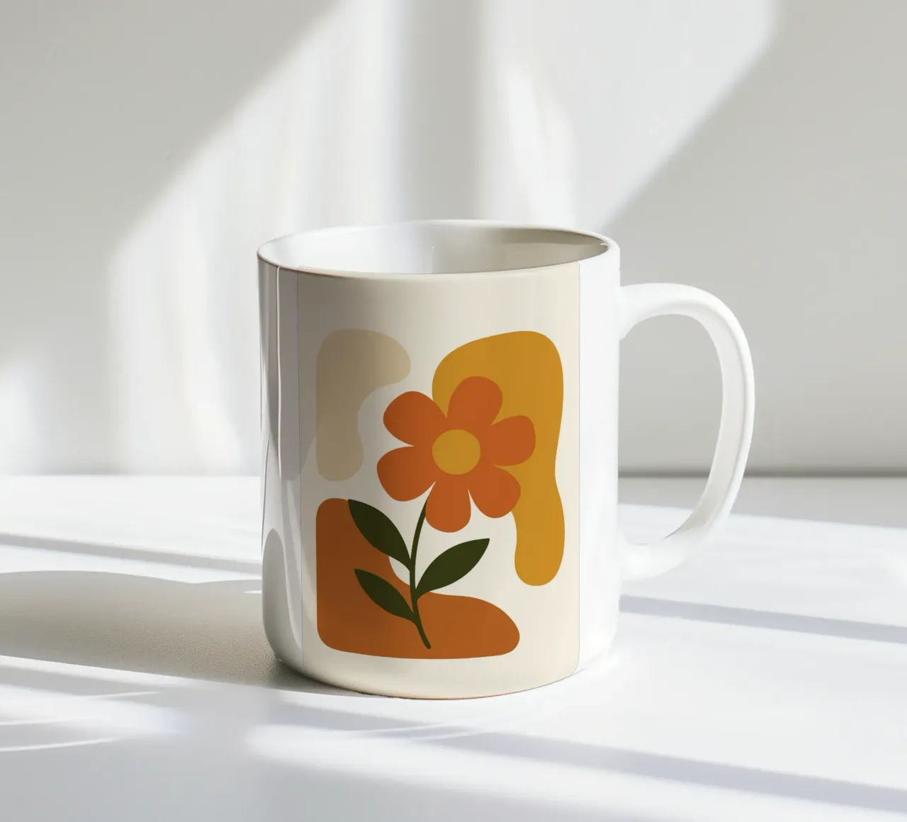 Abstract Botanical Silhouette tazza in ceramica da LisaArtes