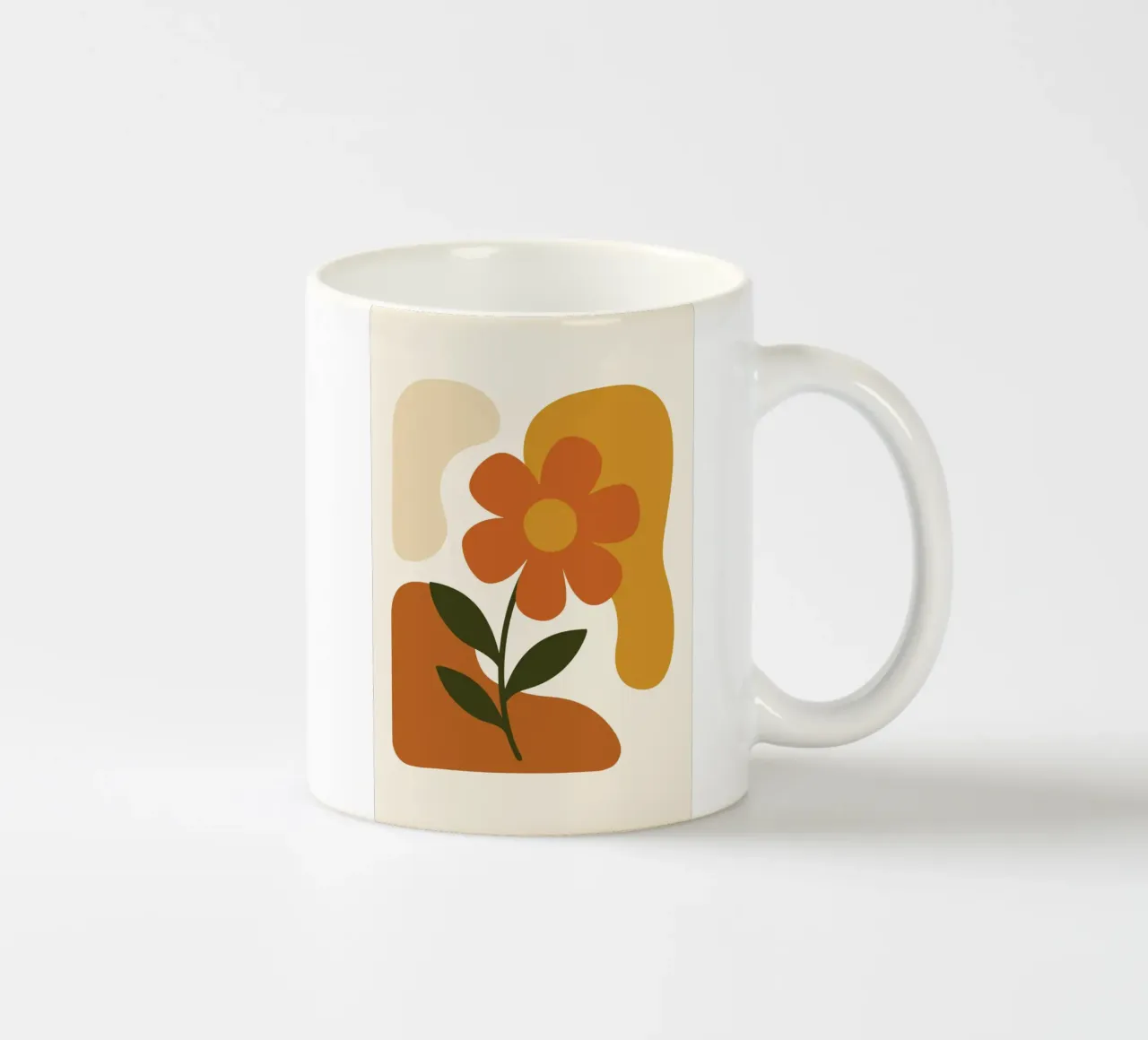 Abstract Botanical Silhouette tazza in ceramica da LisaArtes