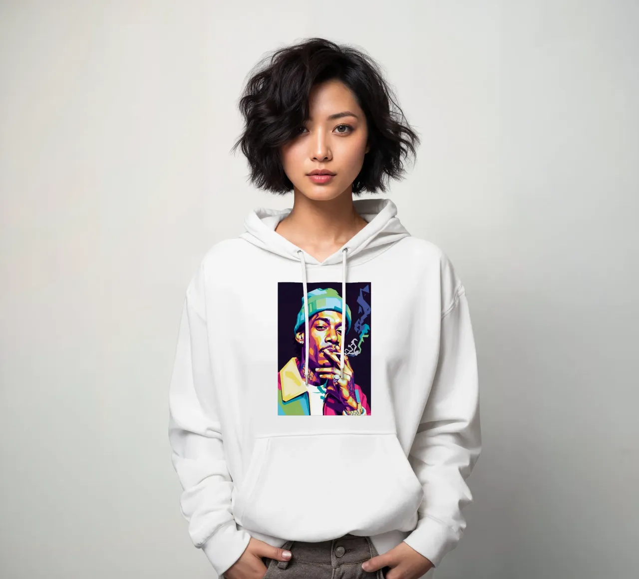 Wiz Khalifa si gode le sigarette #1 felpa con cappuccio da Hantamrata