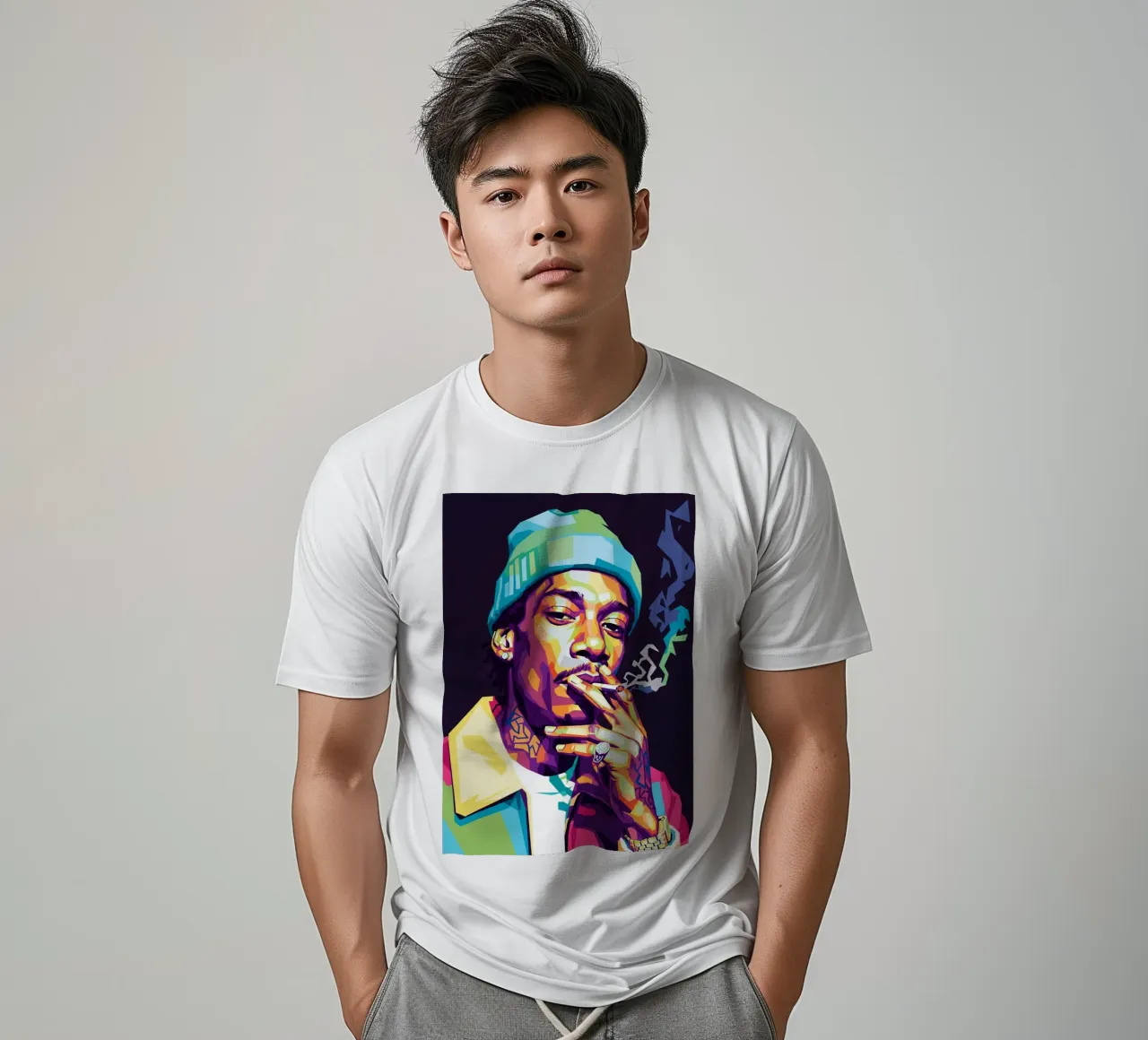 Wiz Khalifa si gode le sigarette #1 t-shirt da Hantamrata