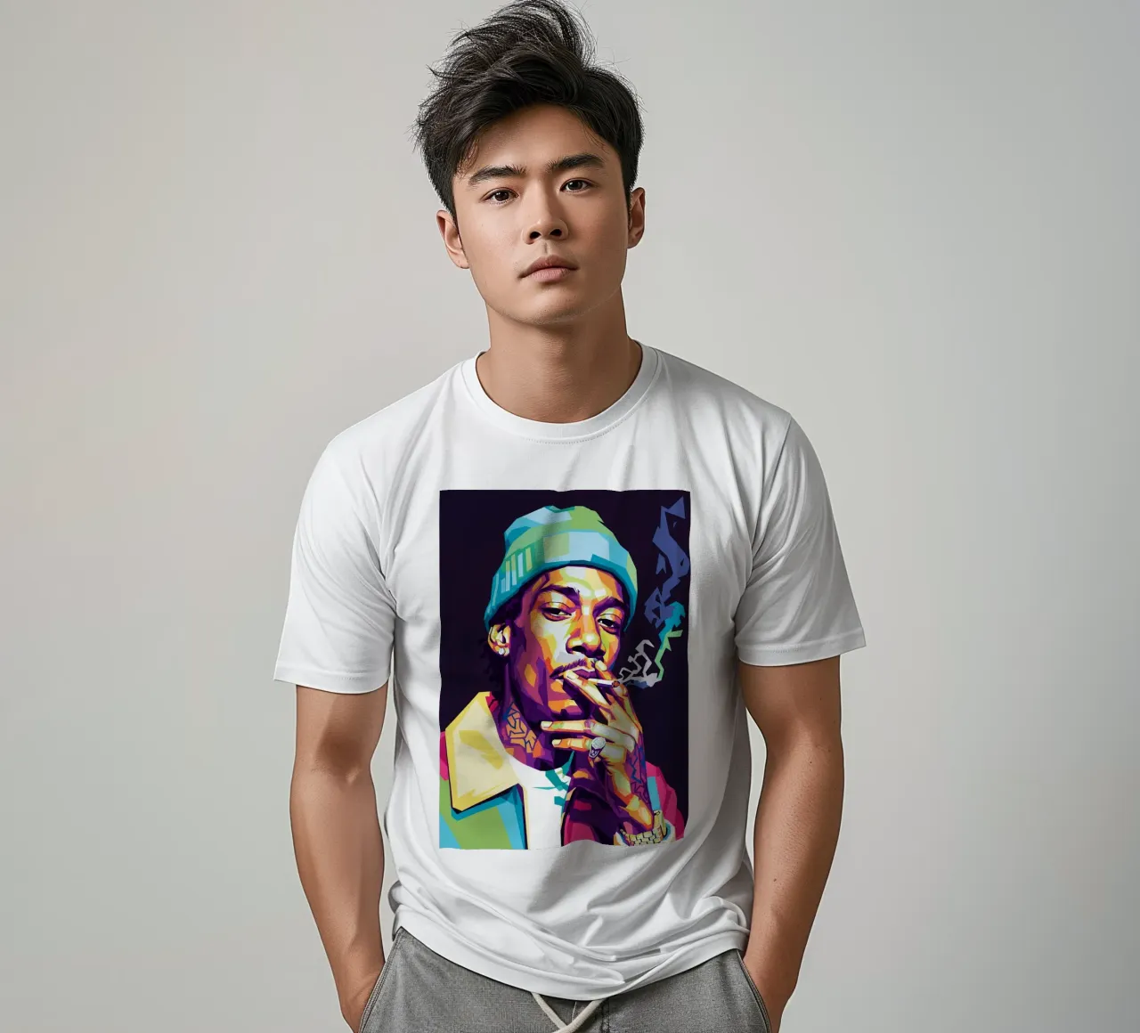 Wiz Khalifa si gode le sigarette #1 t-shirt da Hantamrata