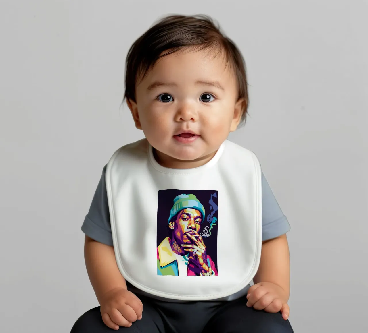 Wiz Khalifa si gode le sigarette #1 bavaglino da Hantamrata