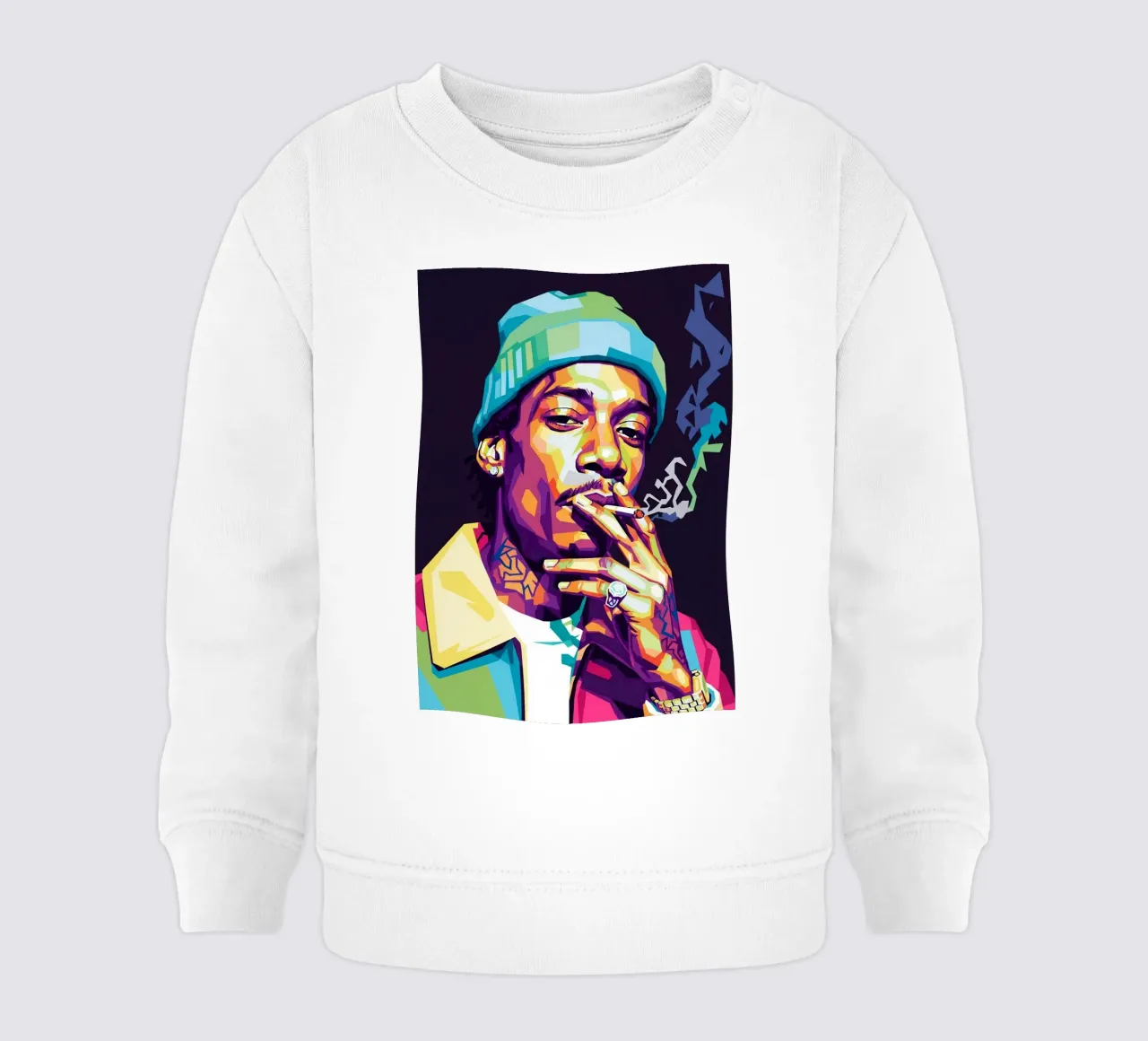 Wiz Khalifa si gode le sigarette #1 felpa neonato da Hantamrata