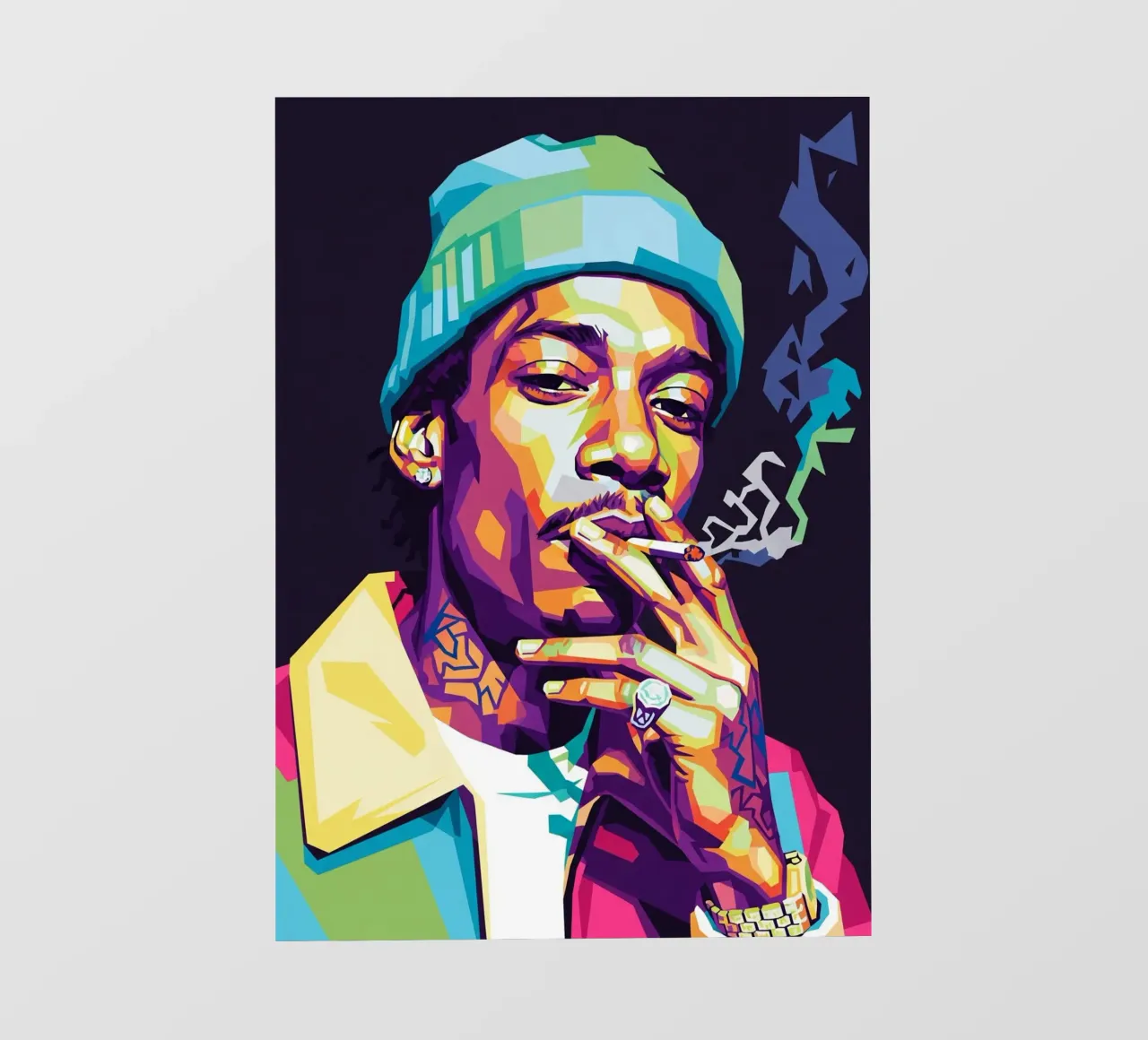 Wiz Khalifa si gode le sigarette #1 pellicola backlit da Hantamrata