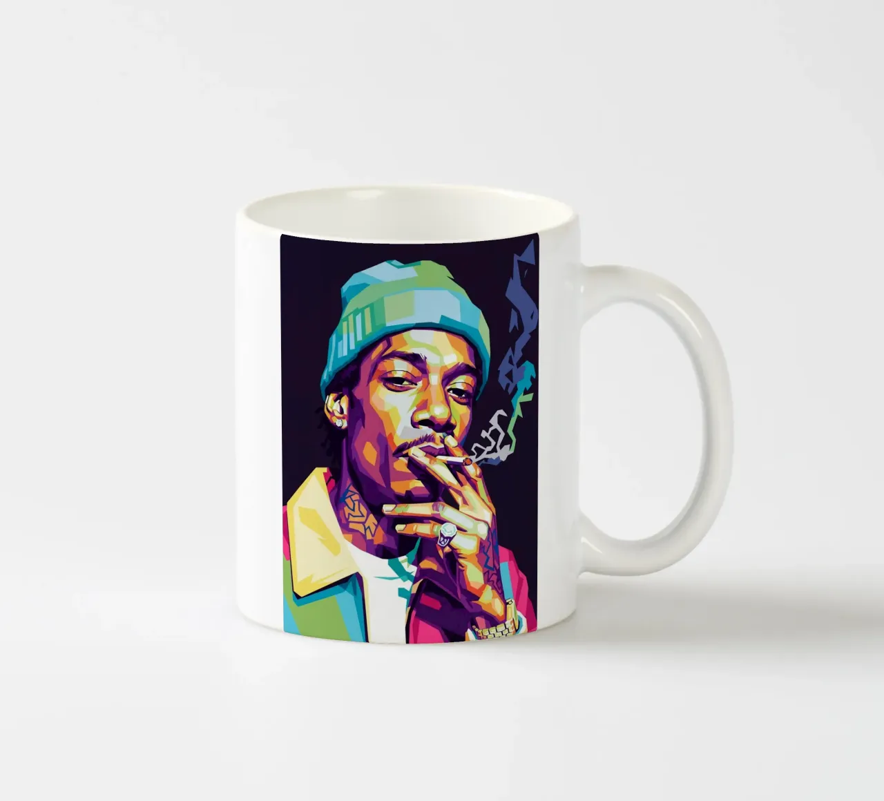 Wiz Khalifa si gode le sigarette #1 tazza in ceramica da Hantamrata