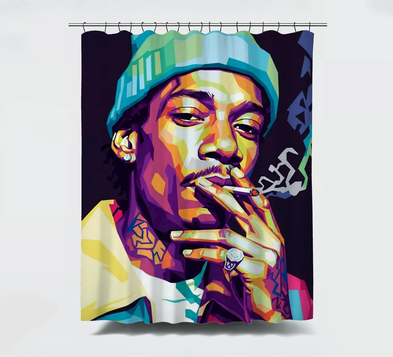 Wiz Khalifa si gode le sigarette #1 tenda da doccia da Hantamrata