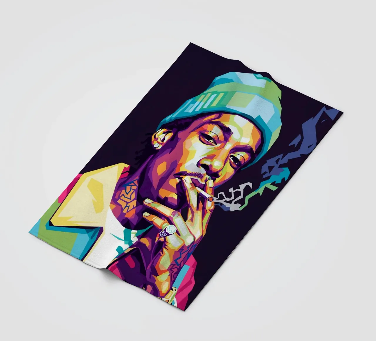 Wiz Khalifa si gode le sigarette #1 coperta in pile da Hantamrata