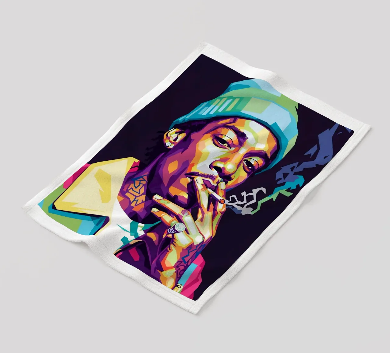 Wiz Khalifa si gode le sigarette #1 coperta in pile da Hantamrata