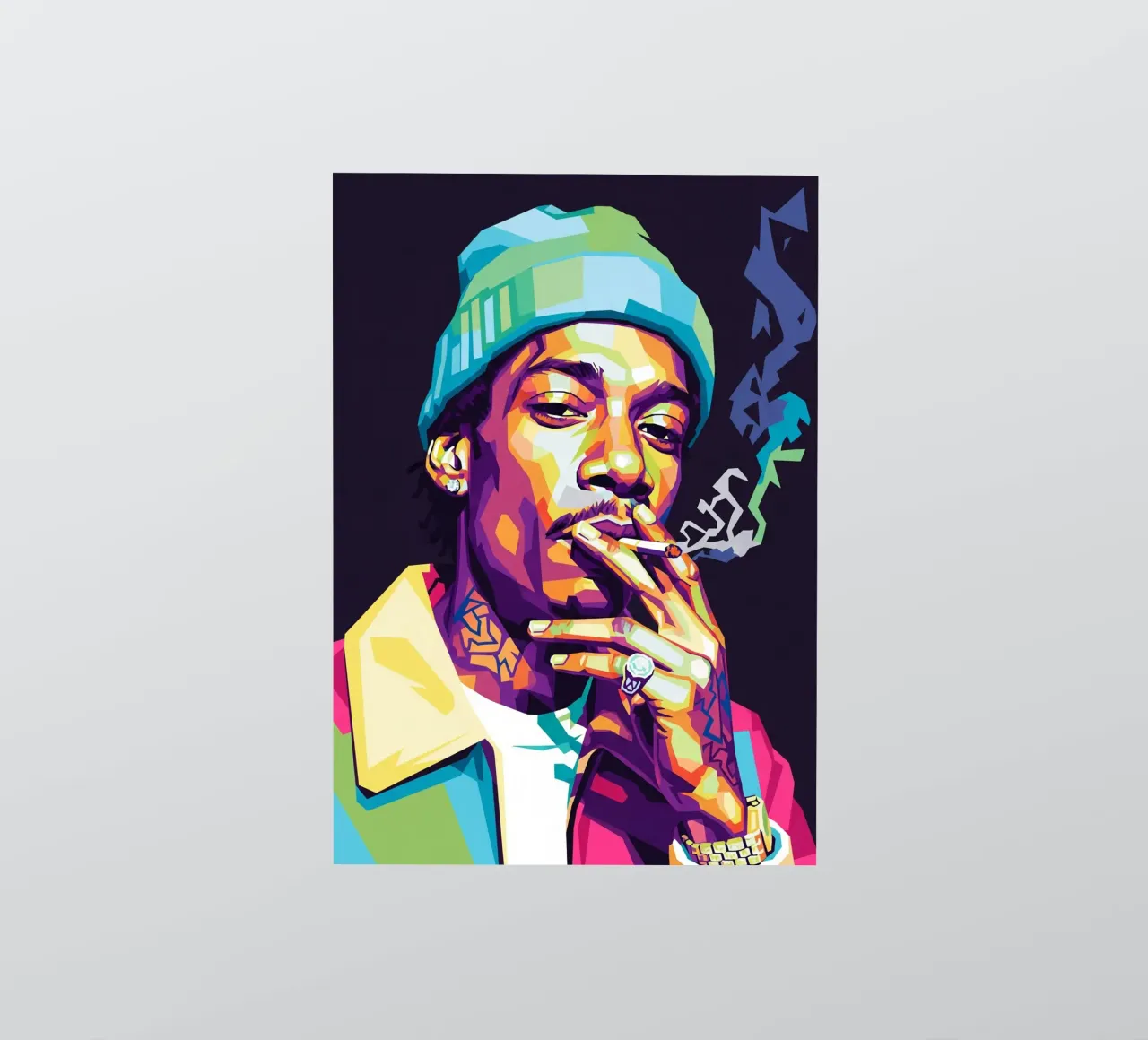 Wiz Khalifa si gode le sigarette #1 adesivo da Hantamrata