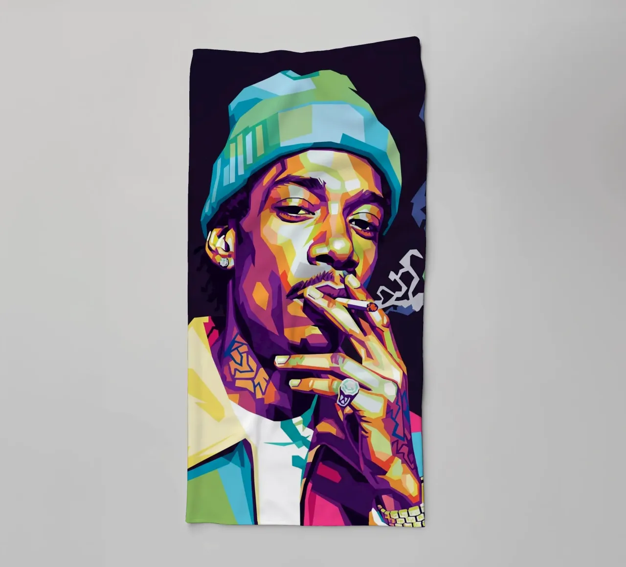 Wiz Khalifa si gode le sigarette #1 asciugamano da bagno da Hantamrata