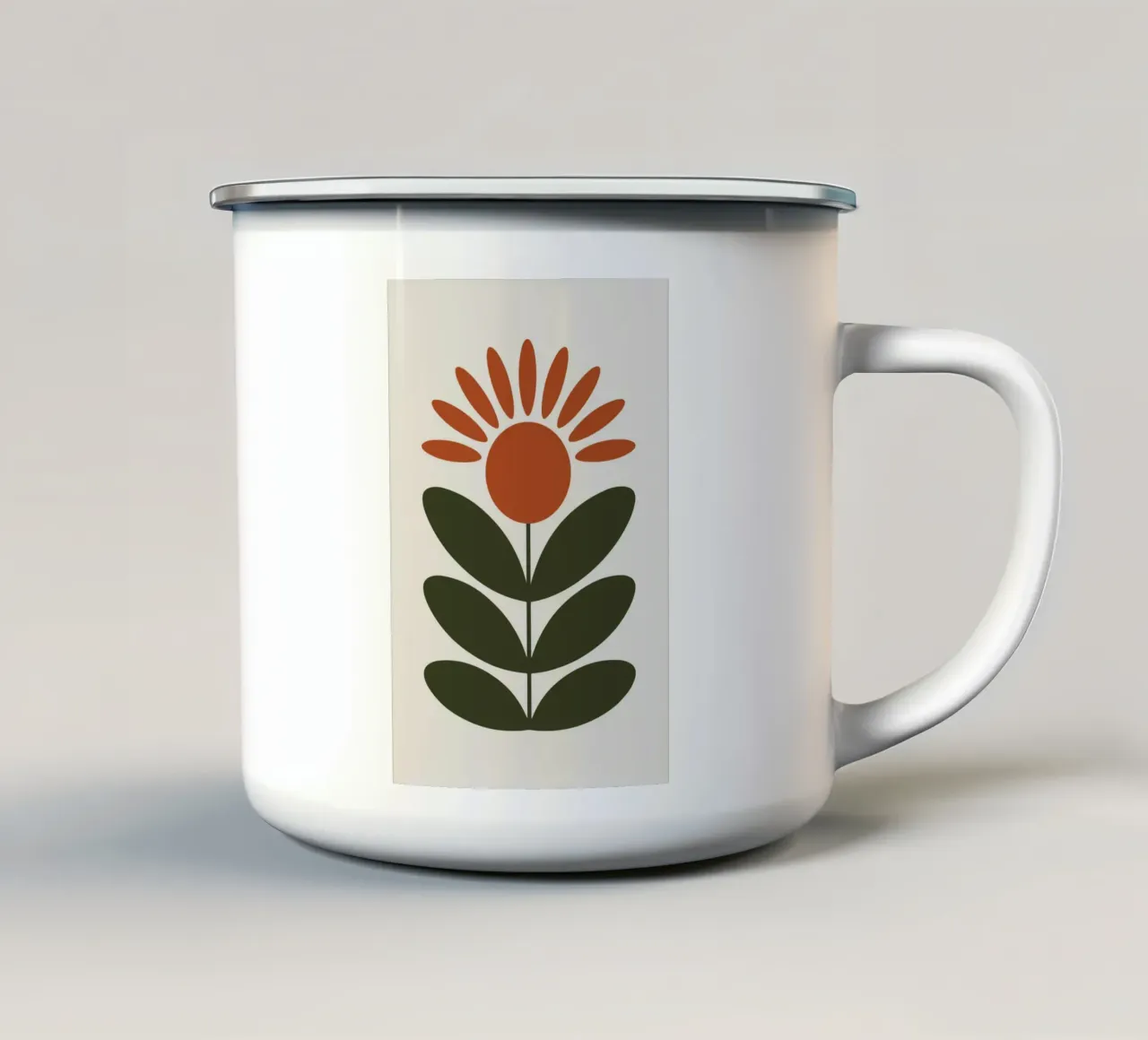 Abstract Foliage Sunburst tazza in smalto da LisaArtes